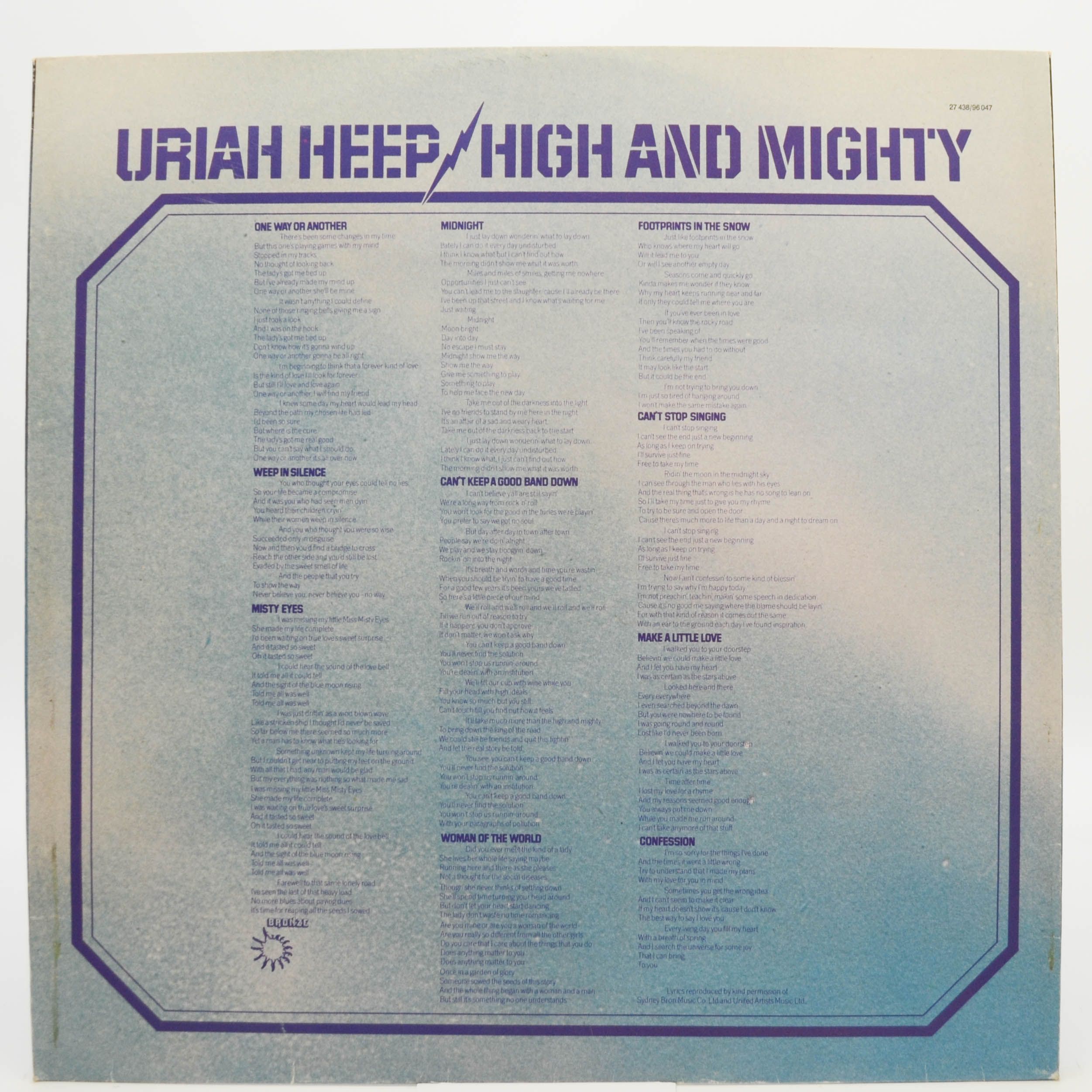 Uriah Heep — High And Mighty, 1976