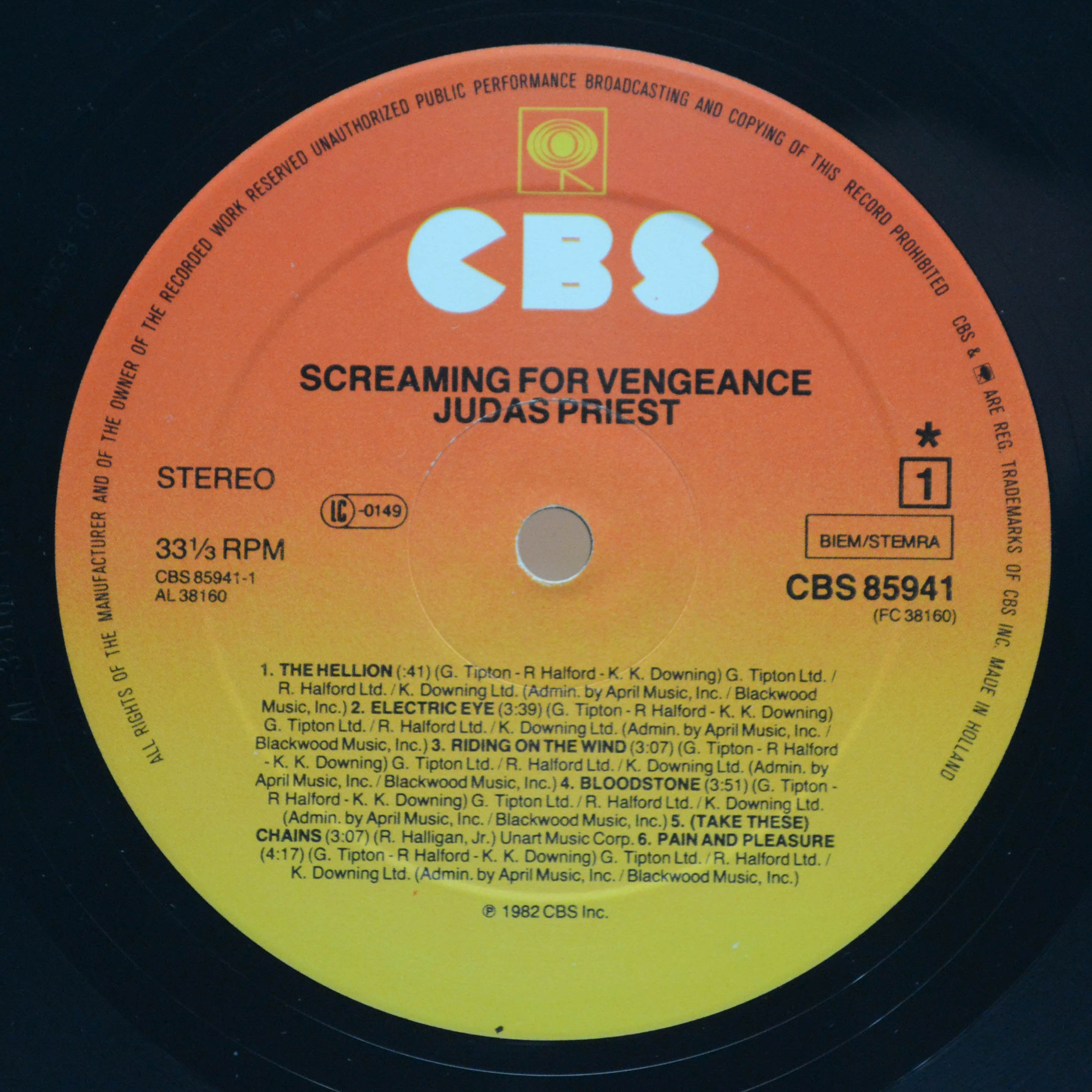 Виниловая пластинка Judas Priest — Screaming For Vengeance, 1982