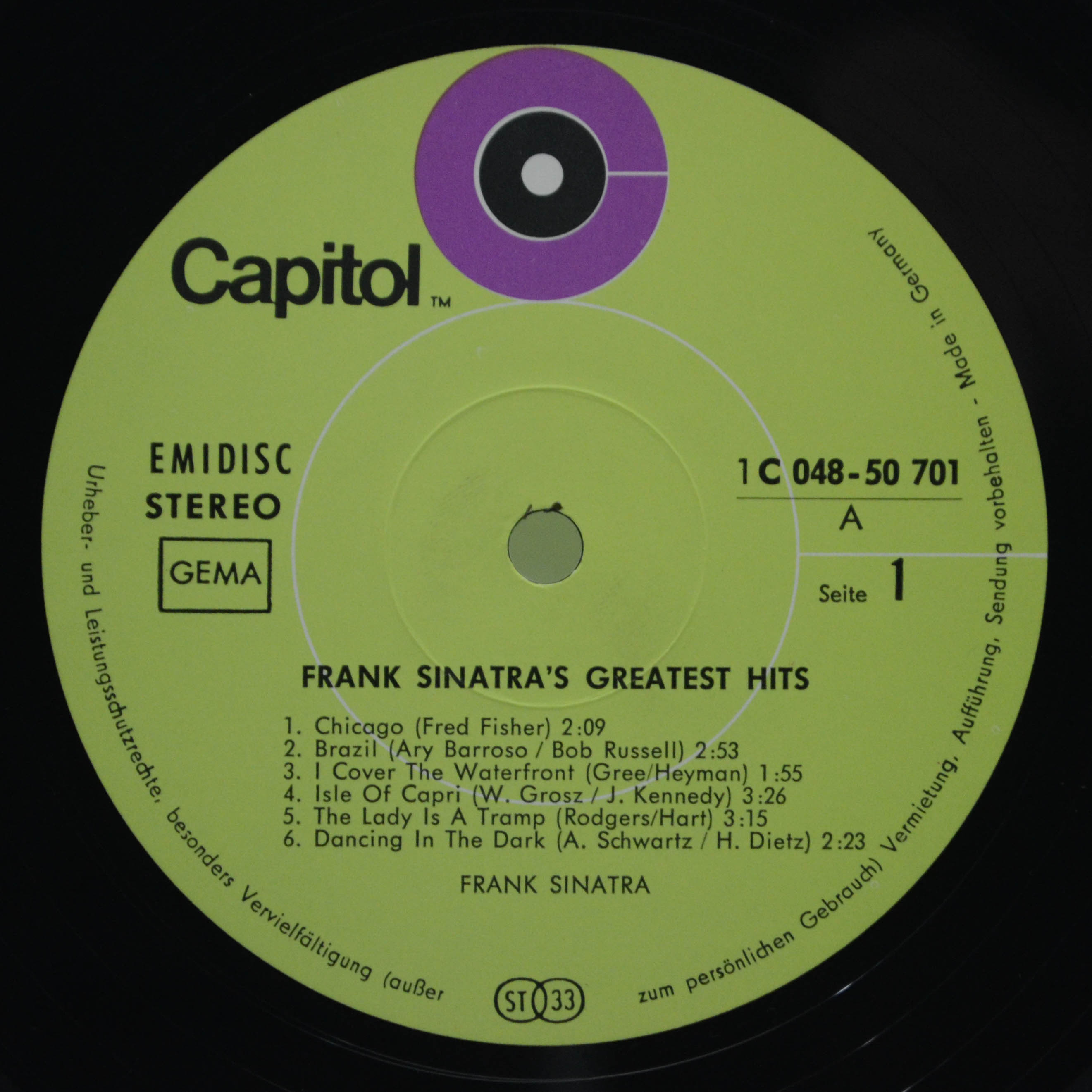 Frank Sinatra — Frank Sinatra's Greatest Hits, 1960