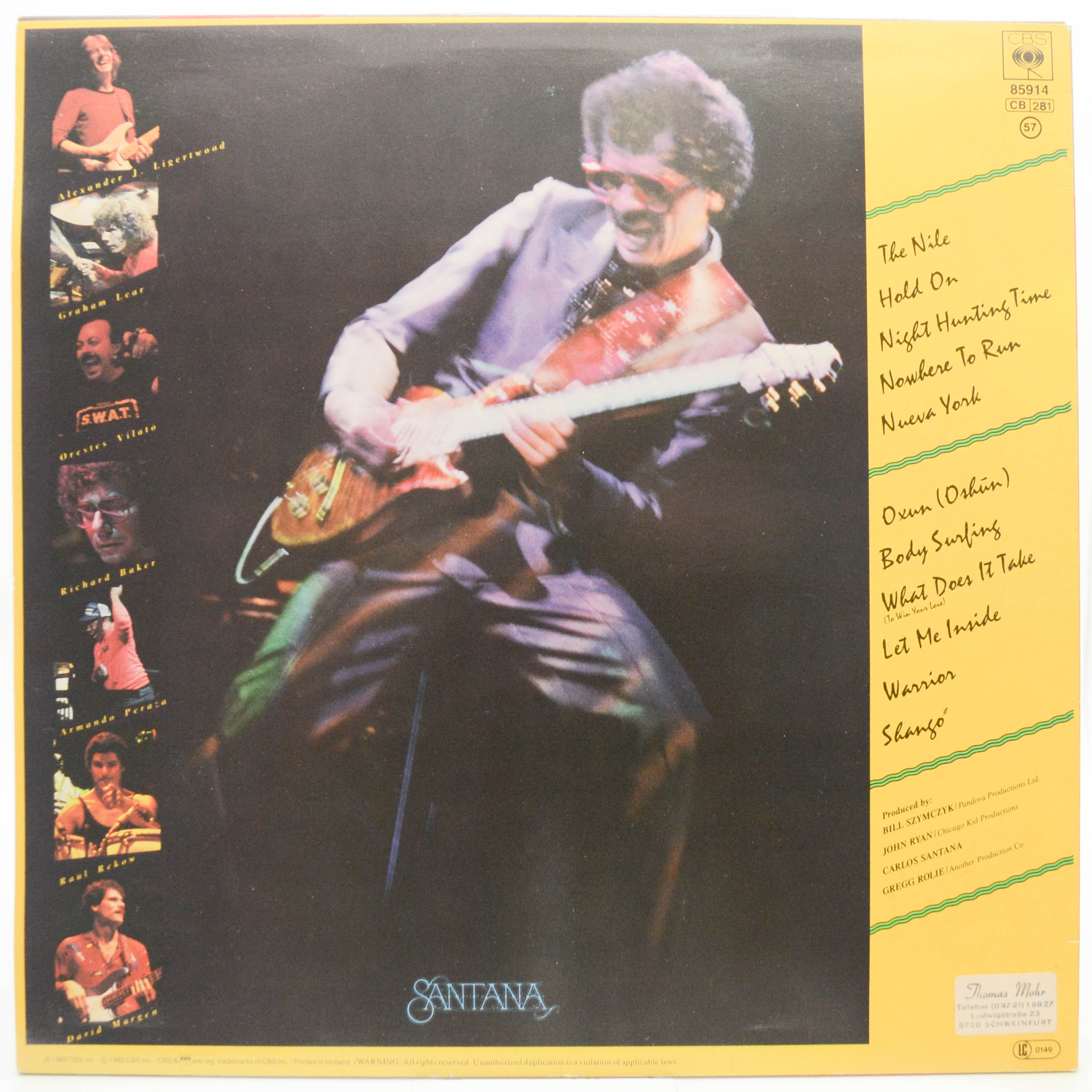 Santana — Shango, 1982