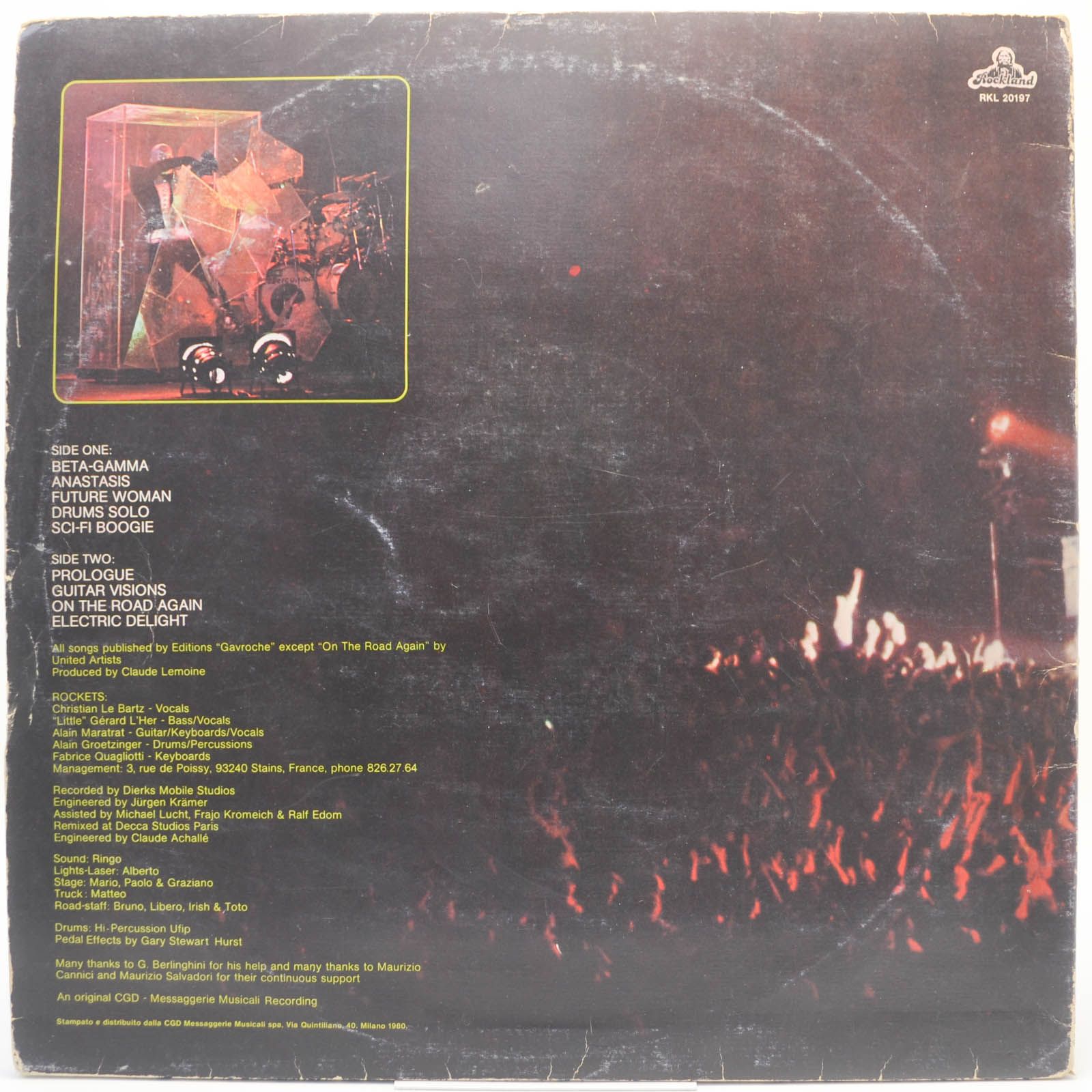 Виниловая пластинка Rockets — Live, 1980