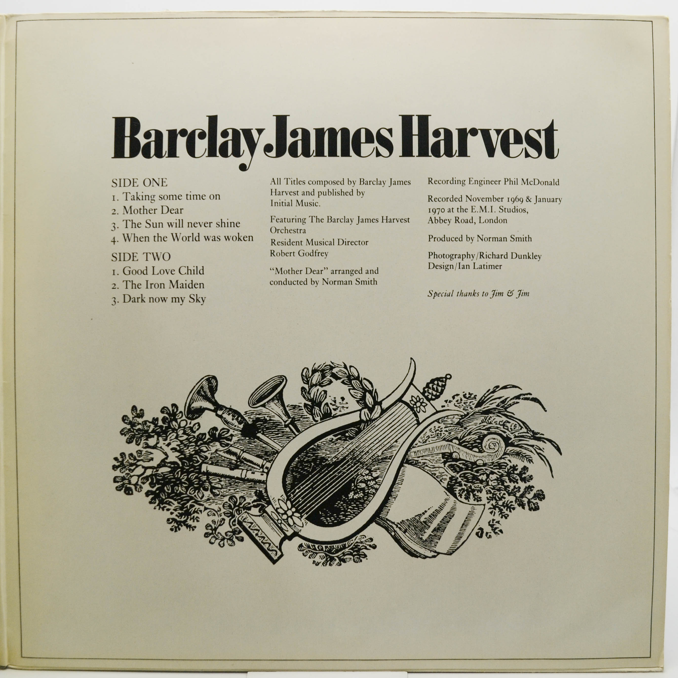 Виниловая пластинка Barclay James Harvest — Barclay James Harvest, 1970