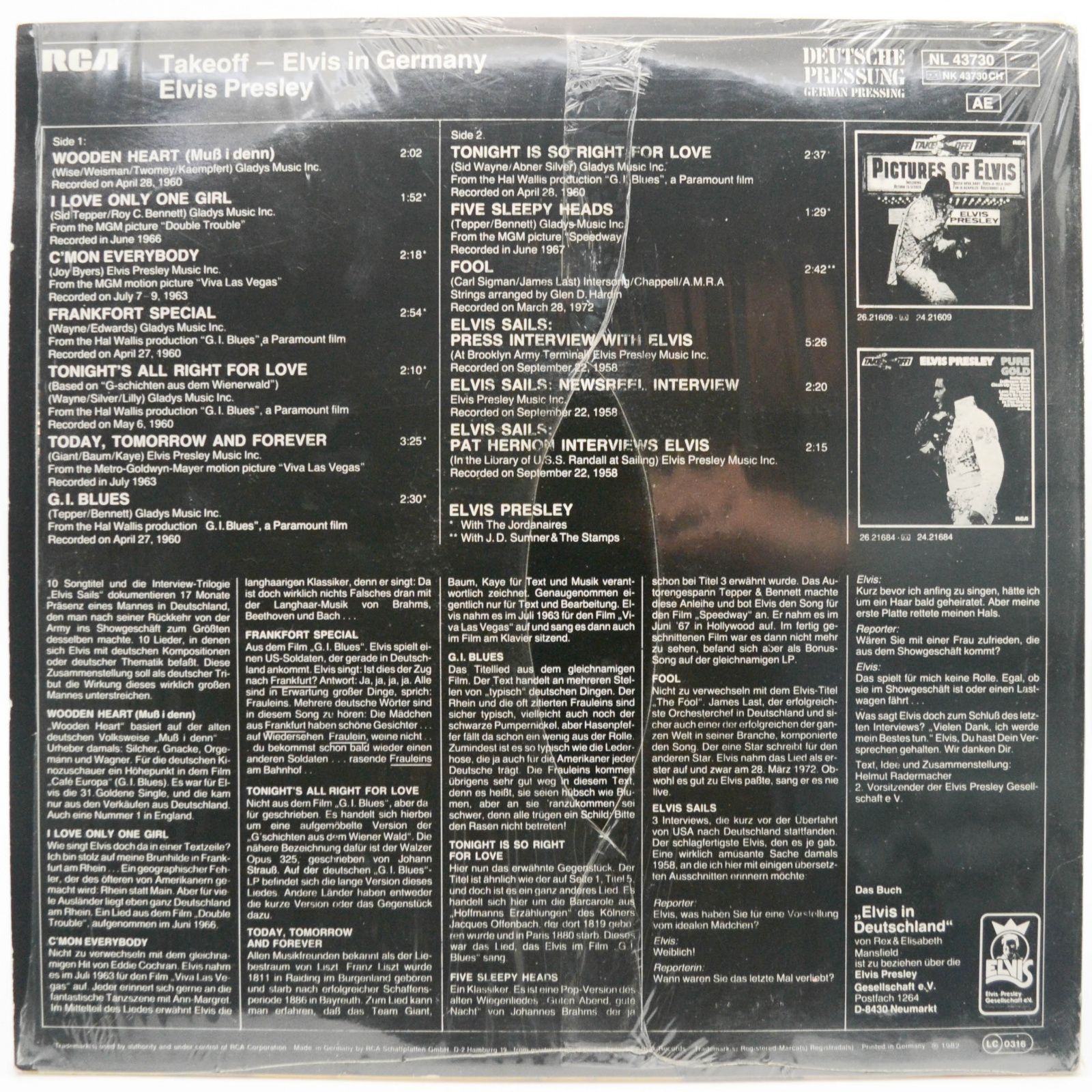 Elvis Presley — Elvis In Germany, 1982