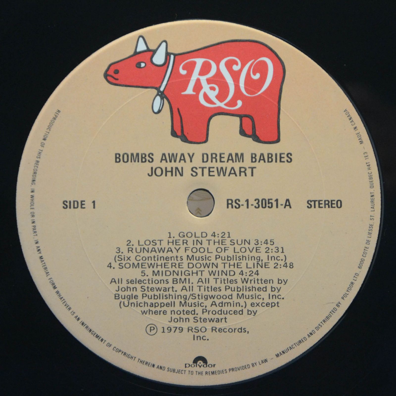 Виниловая пластинка John Stewart — Bombs Away Dream Babies, 1979