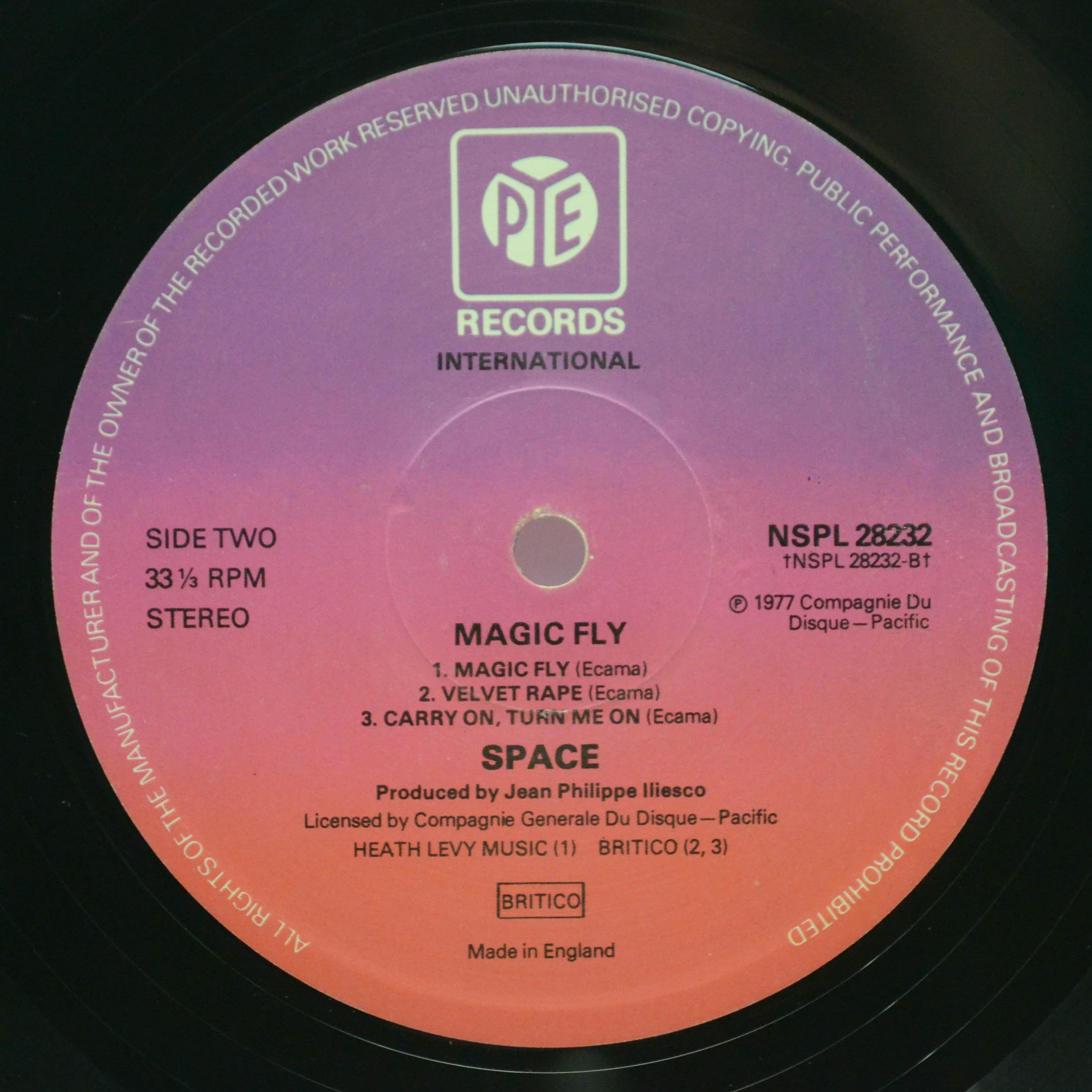 Space — Magic Fly (UK), 1977