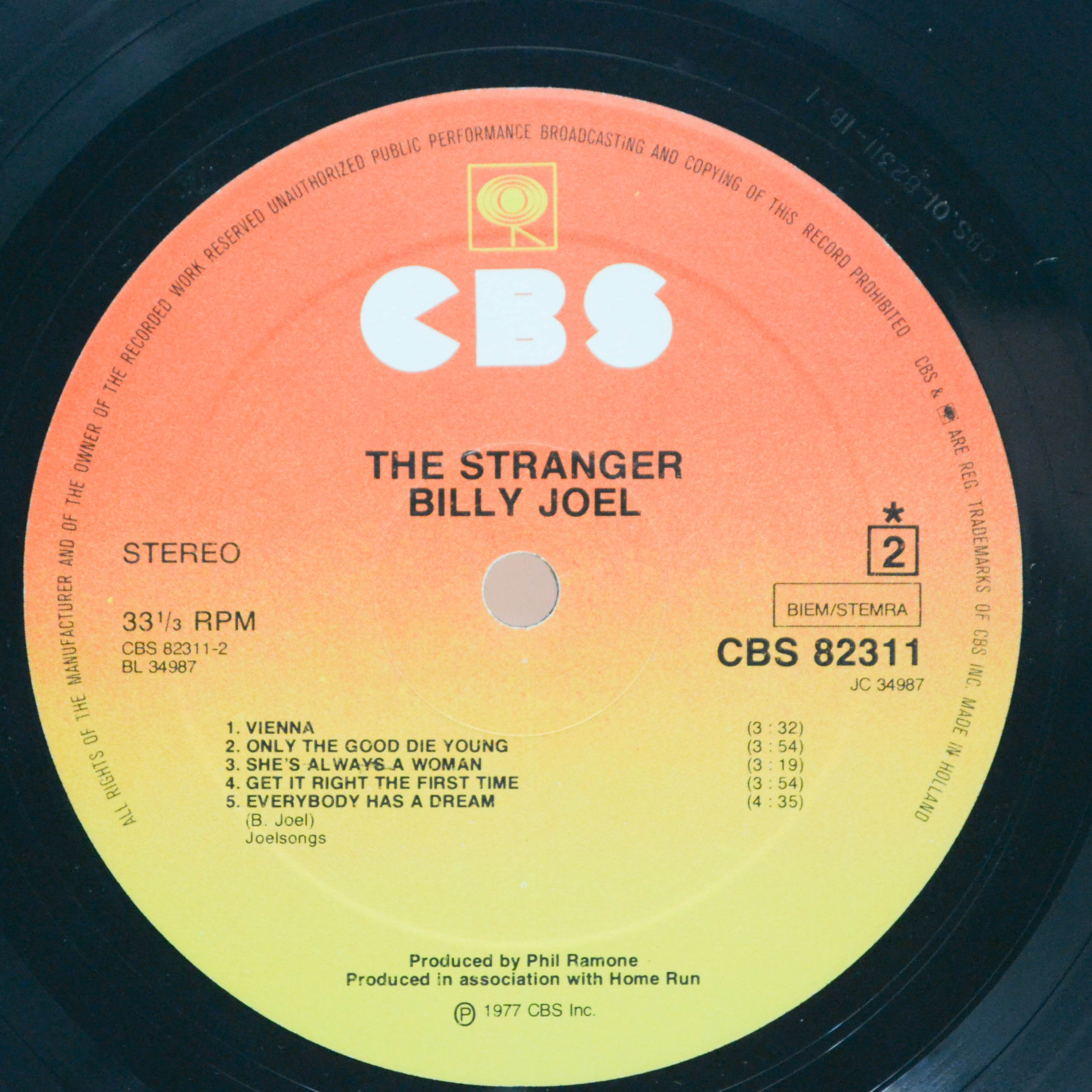 Billy Joel — The Stranger, 1977