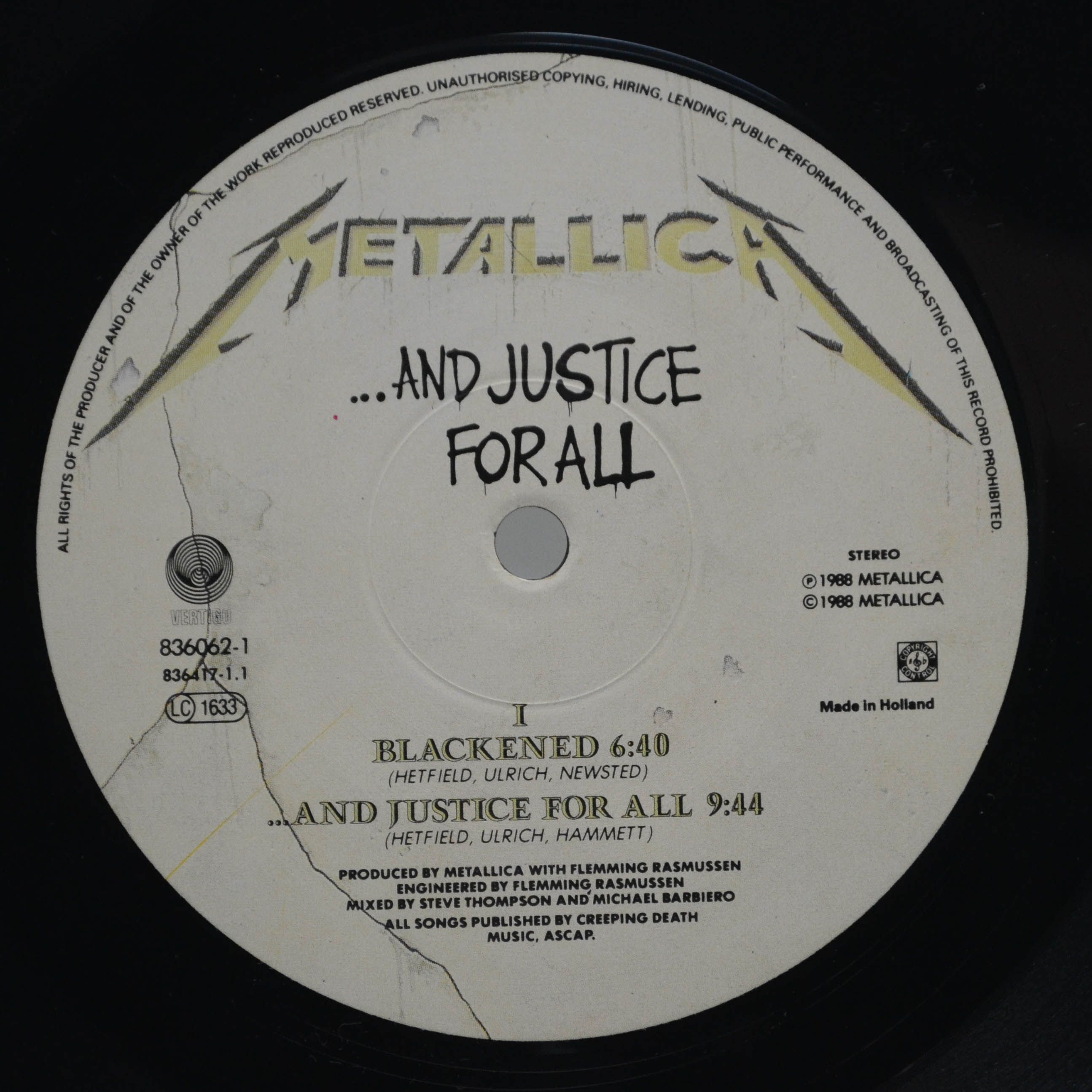 Metallica — ...And Justice For All (2LP), 1988