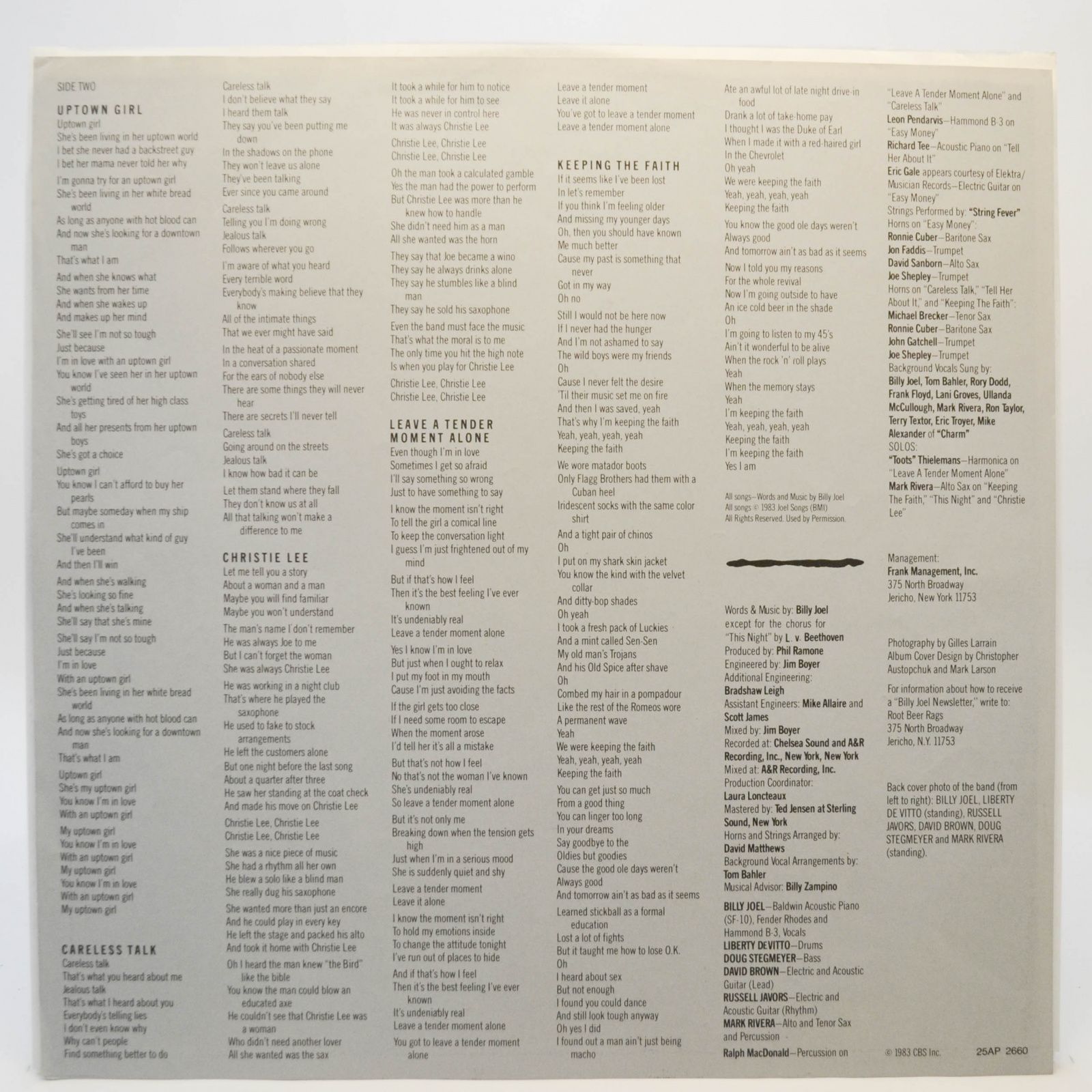 Billy Joel — An Innocent Man, 1983