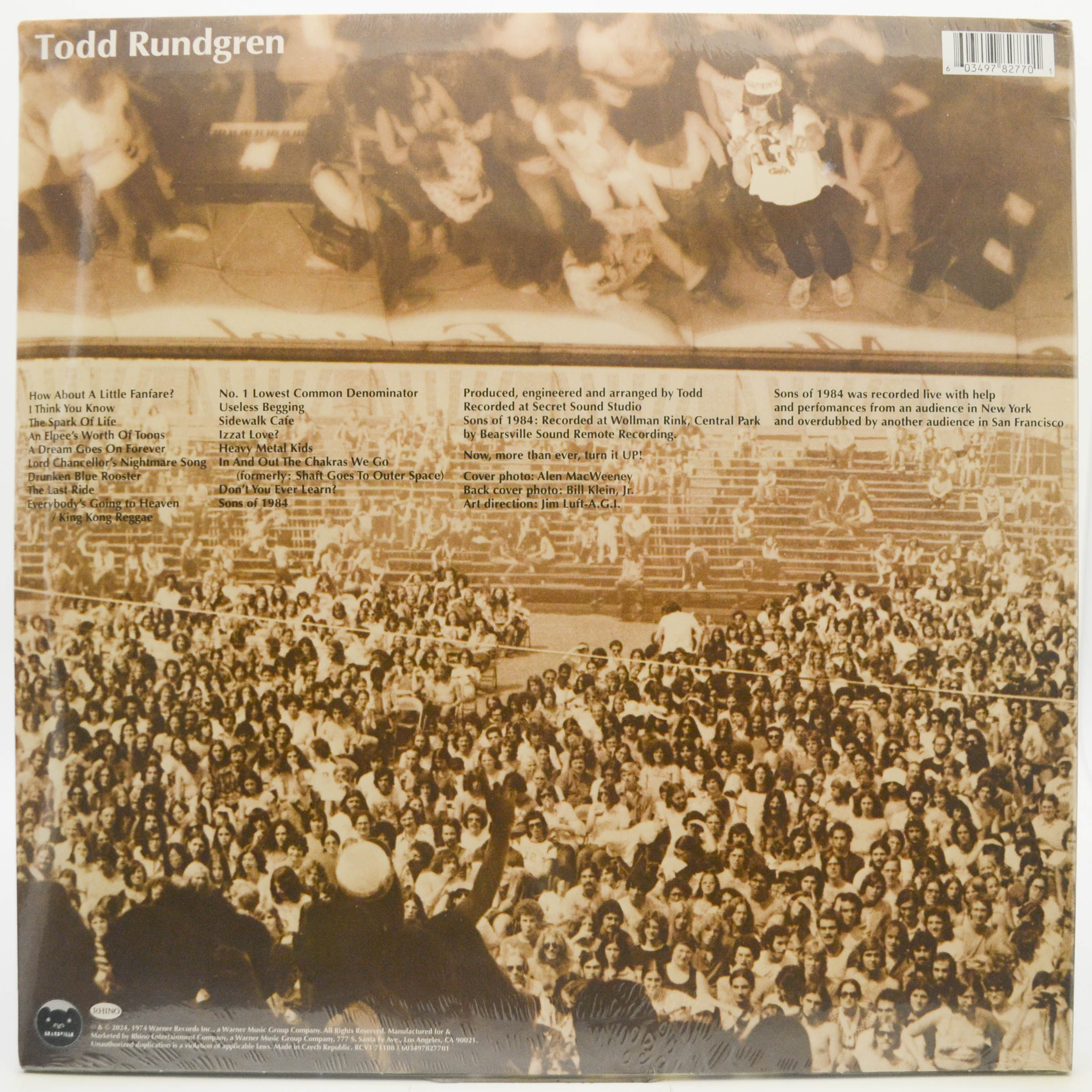 Todd Rundgren — Todd (2LP), 1974