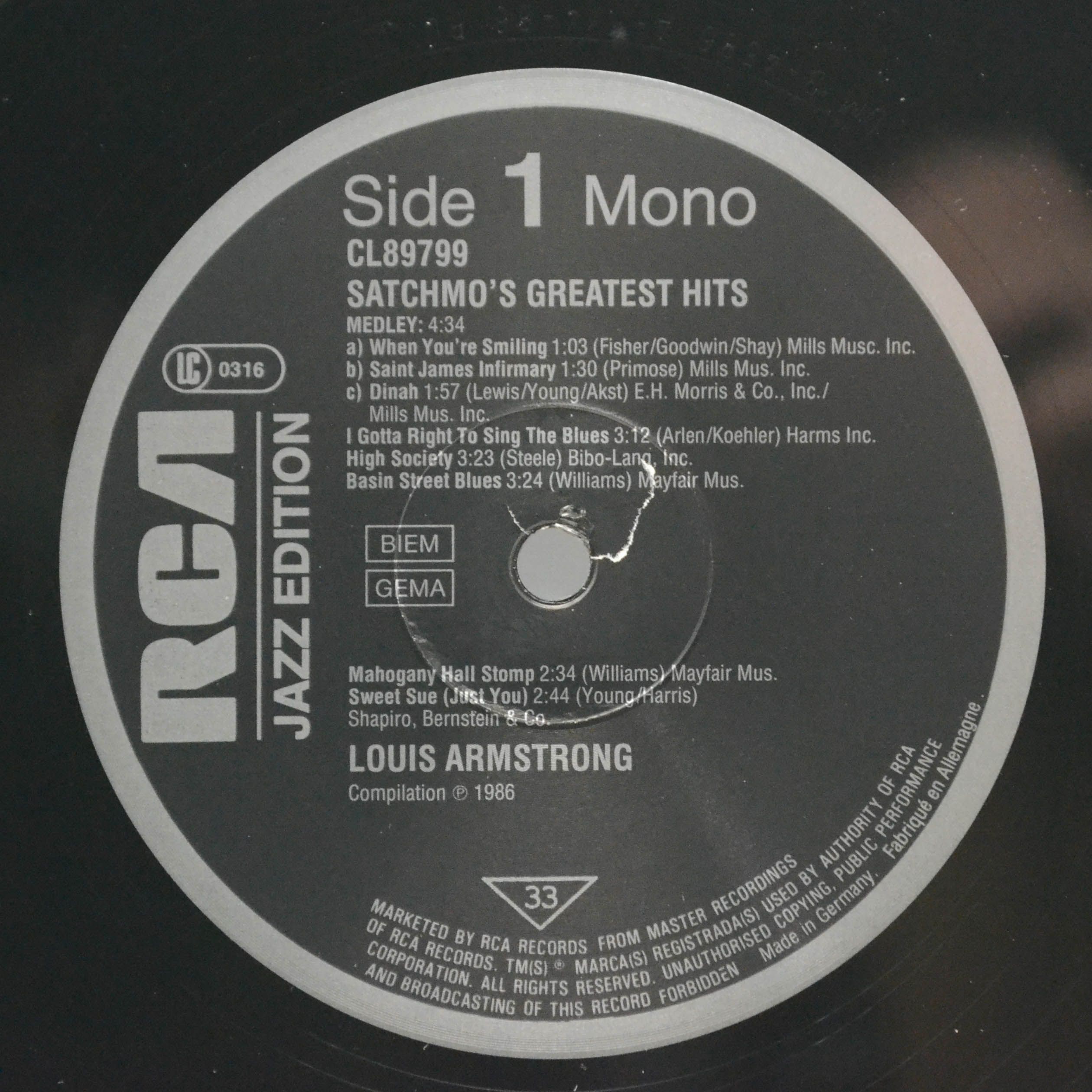 Louis Armstrong — Satchmo's Greatest Hits, 1986