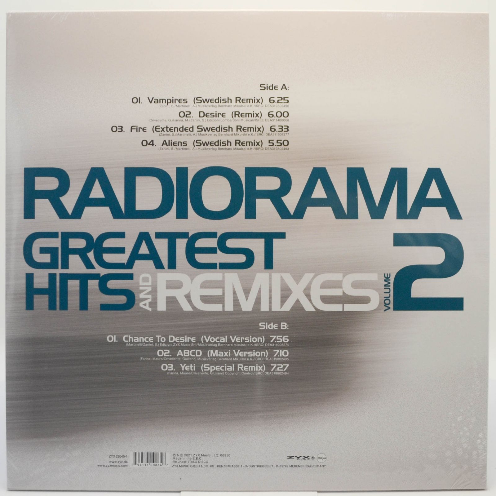 Виниловая пластинка Radiorama — Greatest Hits & Remixes Vol. 2, 2015