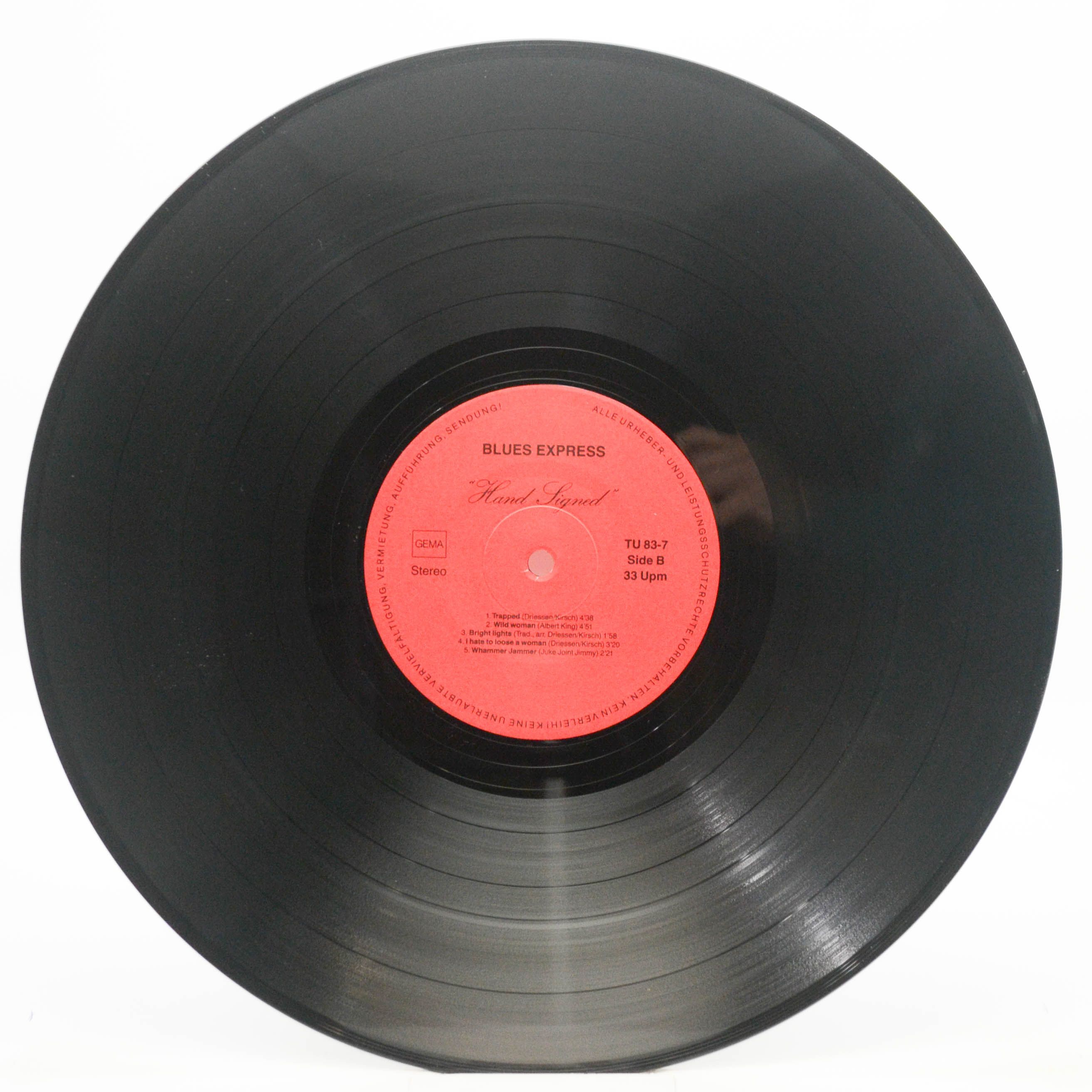 Виниловая пластинка Blues Express — Hand Signed, 1987