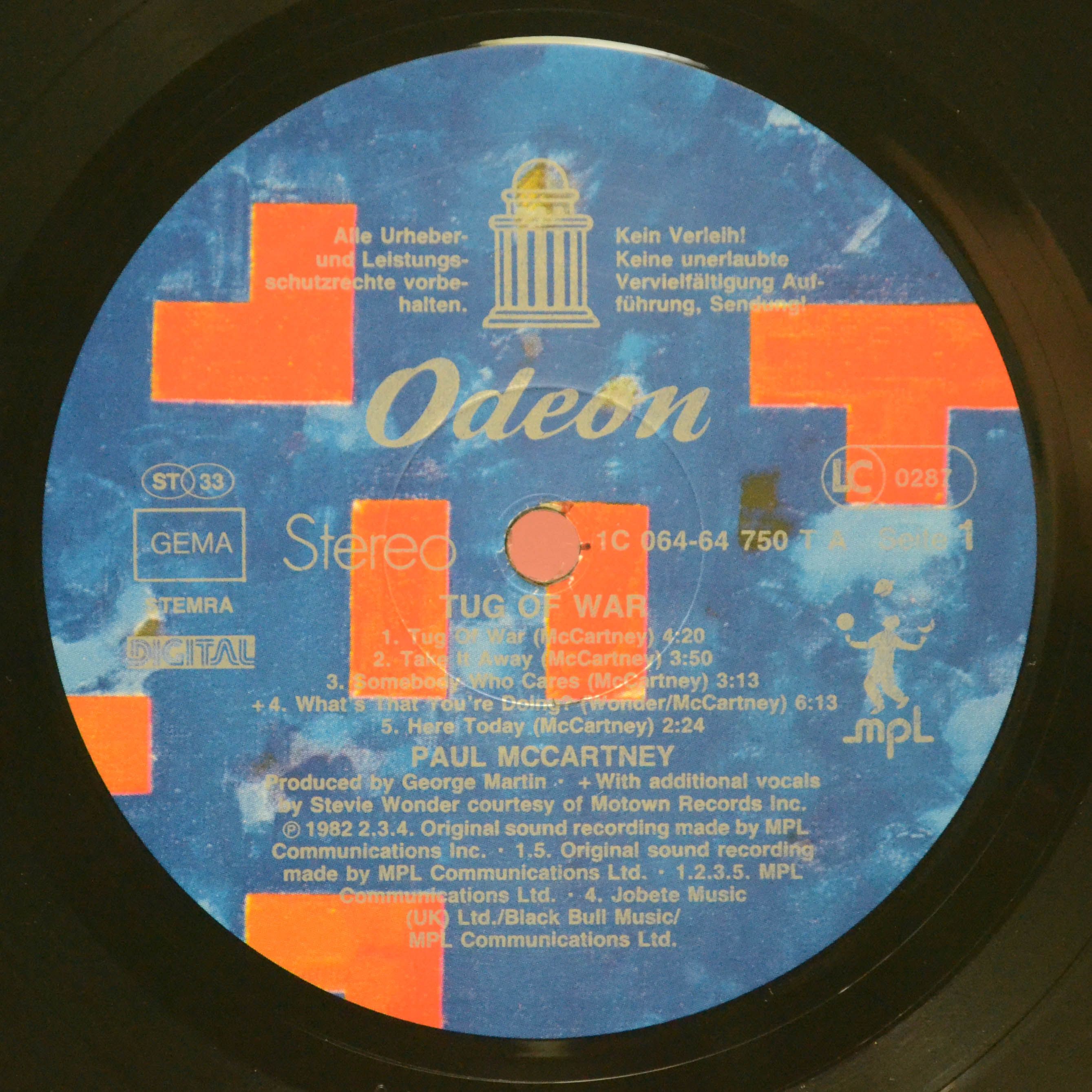 Paul McCartney — Tug Of War, 1982