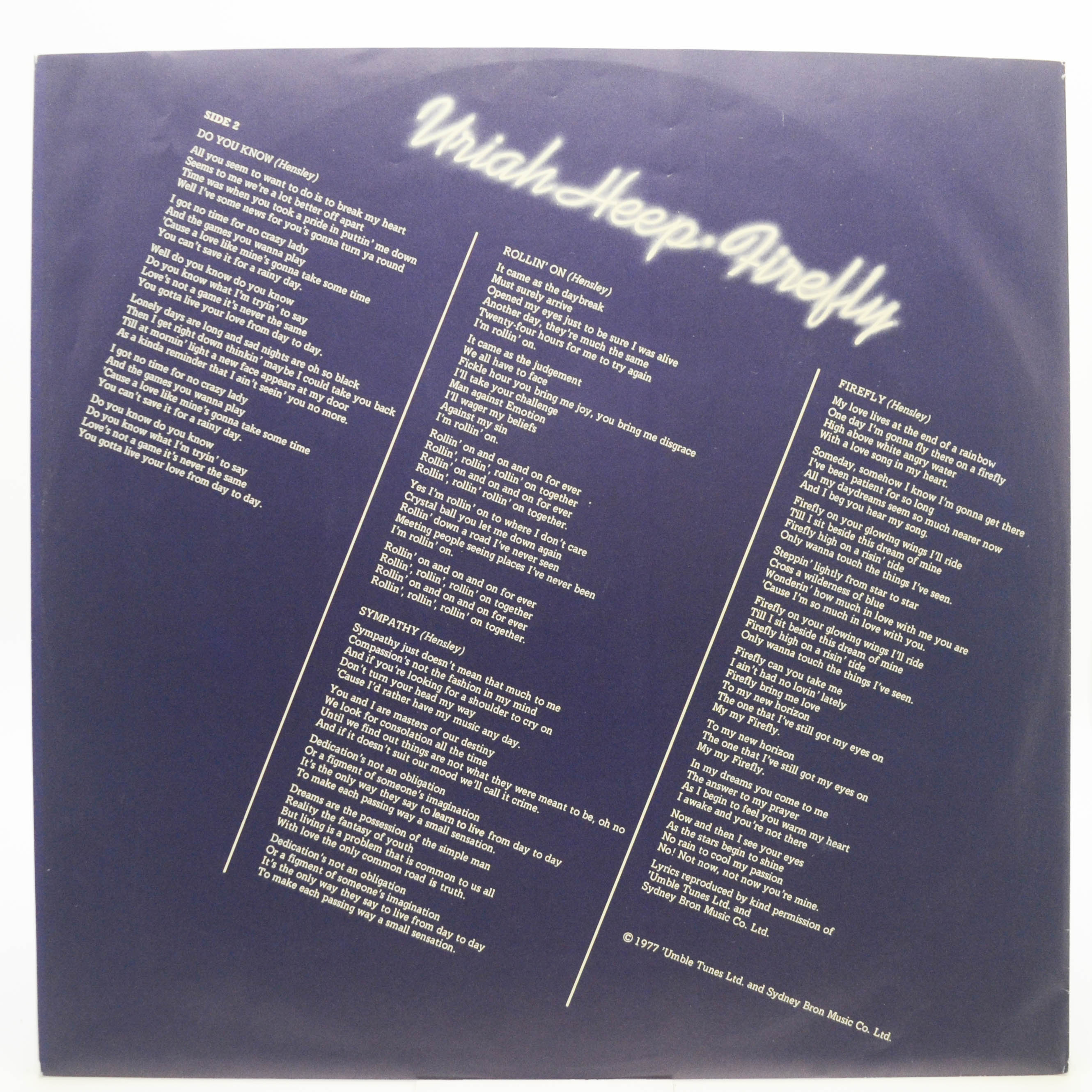 Uriah Heep — Firefly, 1977