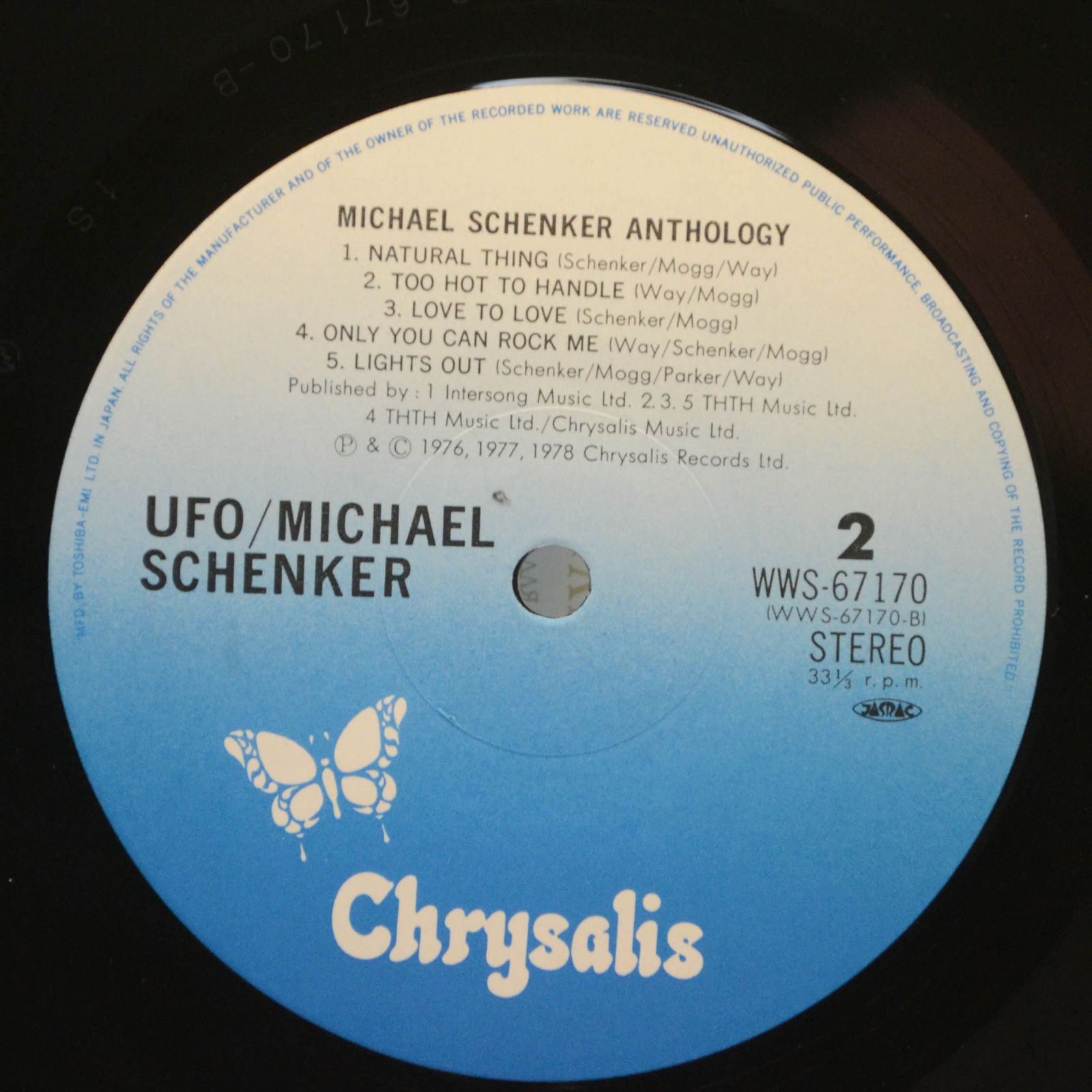 Виниловая пластинка Michael Schenker — Michael Schenker Anthology (2LP), 1983