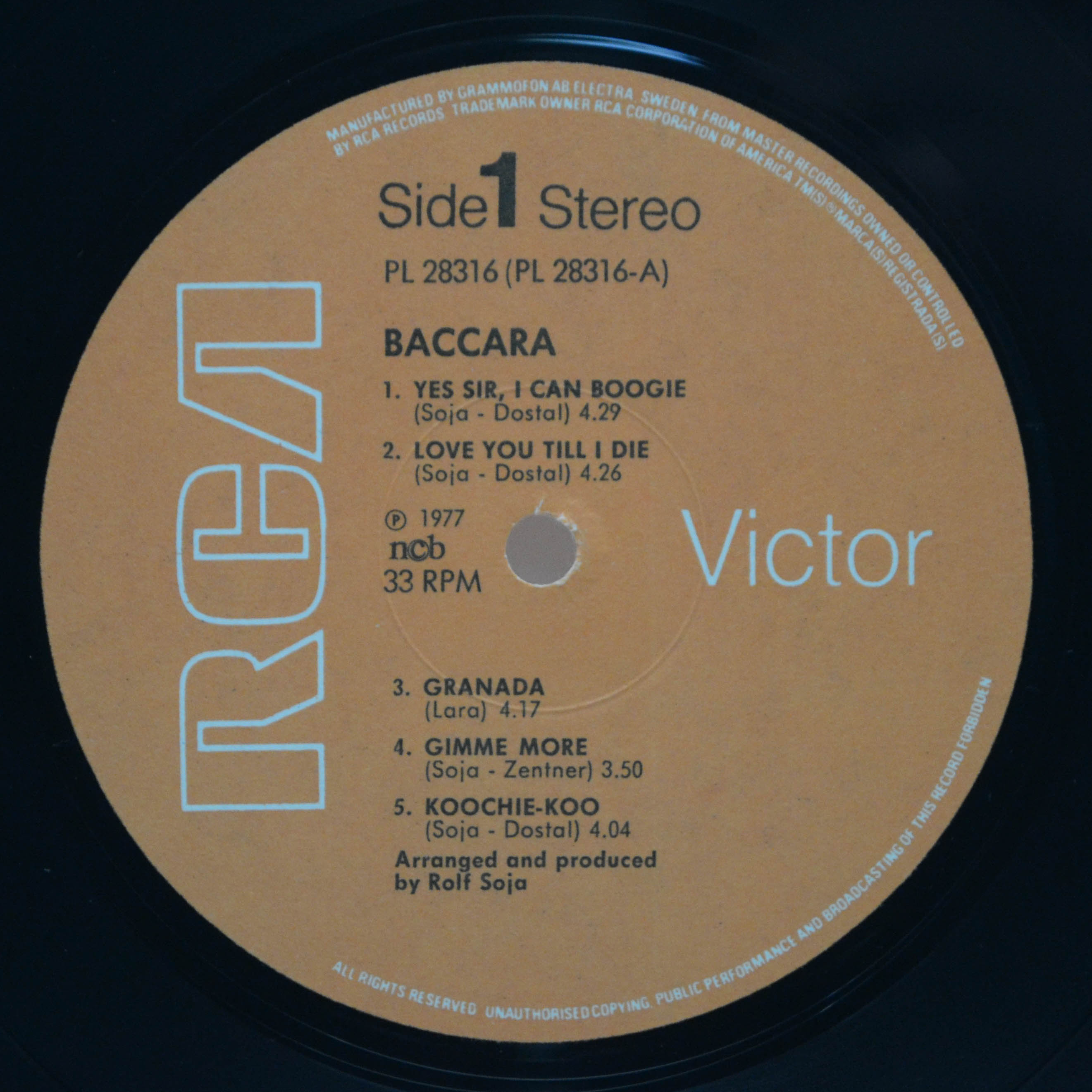 Baccara — Baccara, 1977