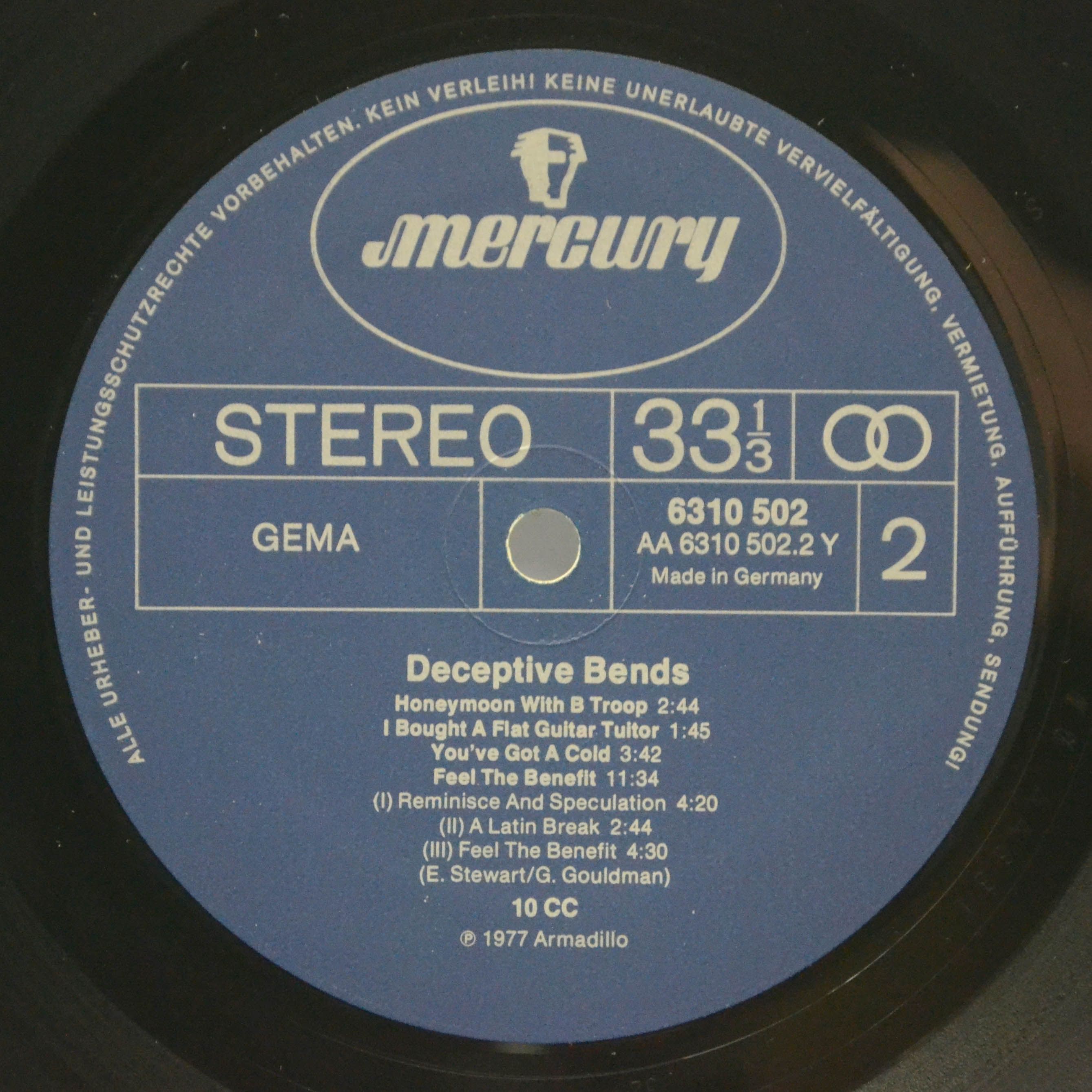 Виниловая пластинка 10cc — Deceptive Bends, 1977