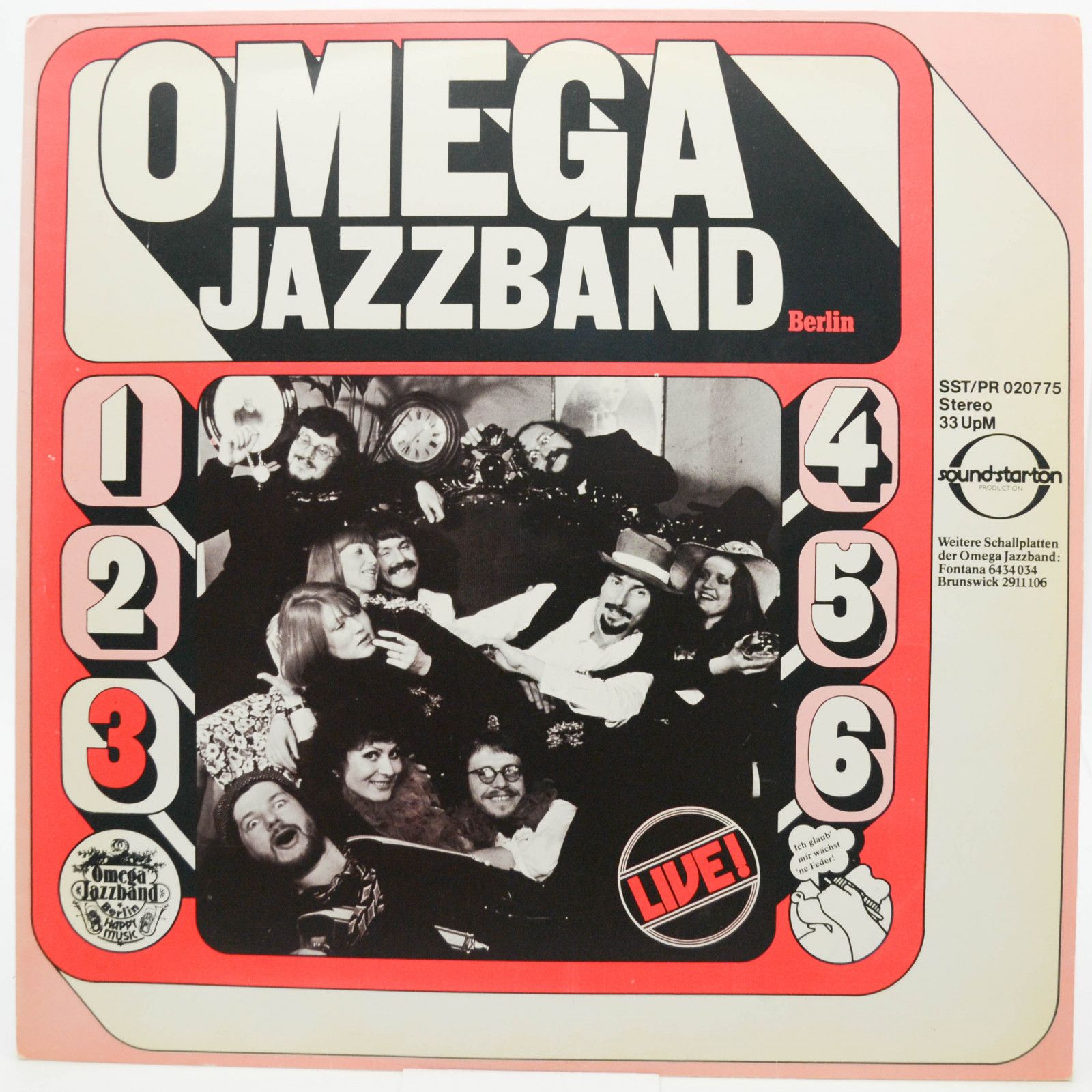 Виниловая пластинка Omega Jazzband — 3 - LIVE!, 1975