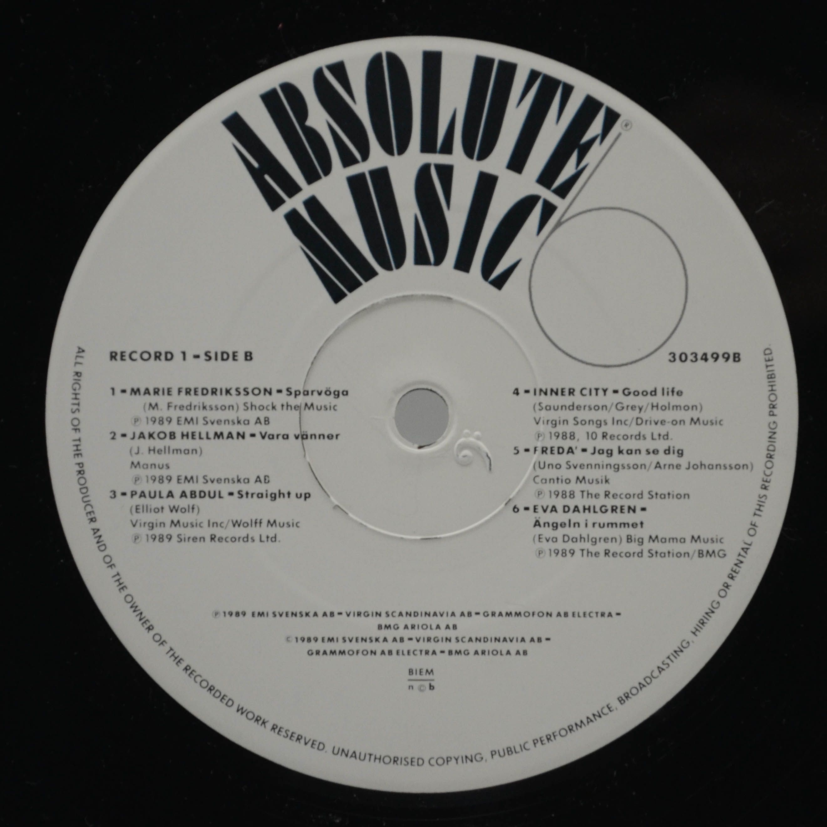 Various — Absolute Music 6 (2LP), 1989