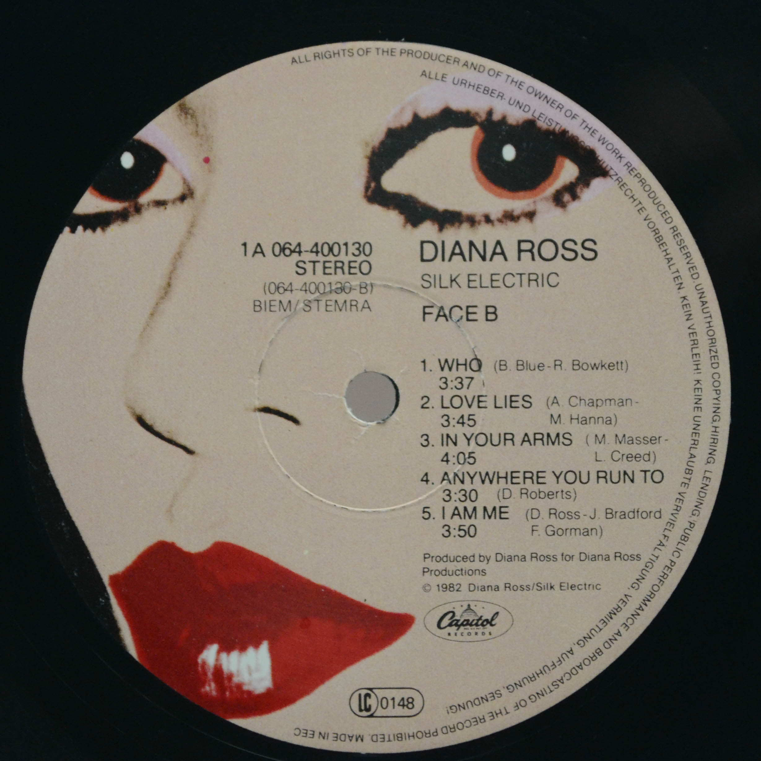 Виниловая пластинка Diana Ross — Silk Electric, 1982