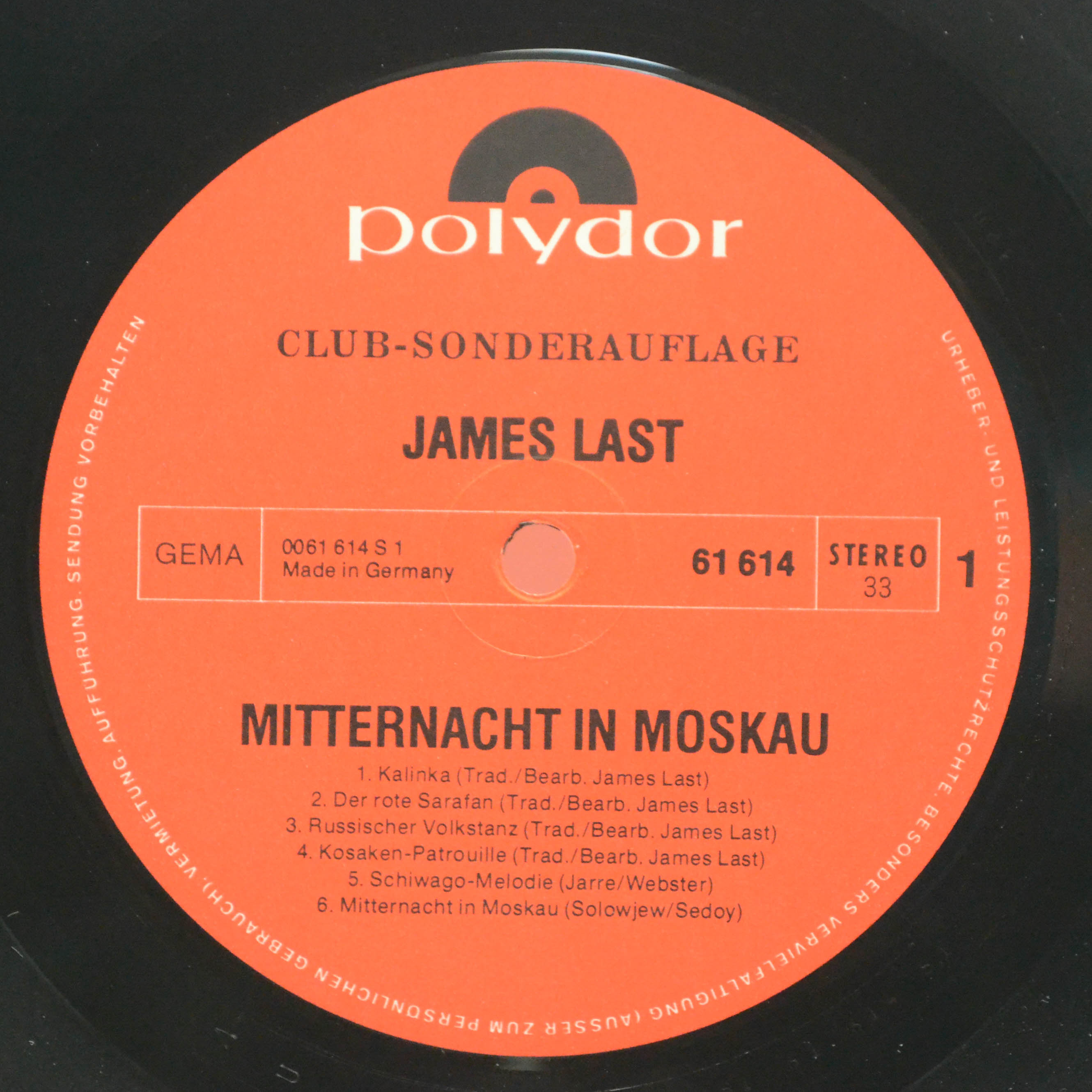 James Last — Mitternacht In Moskau, 1972