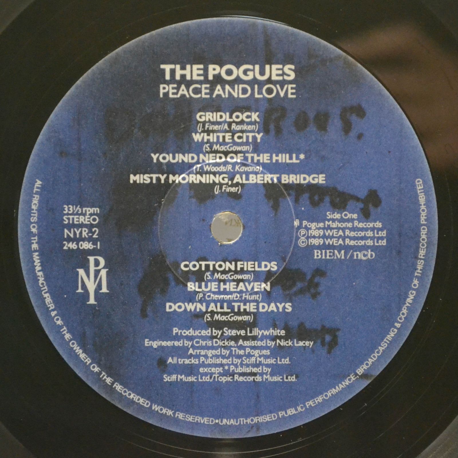 Виниловая пластинка Pogues — Peace And Love, 1989