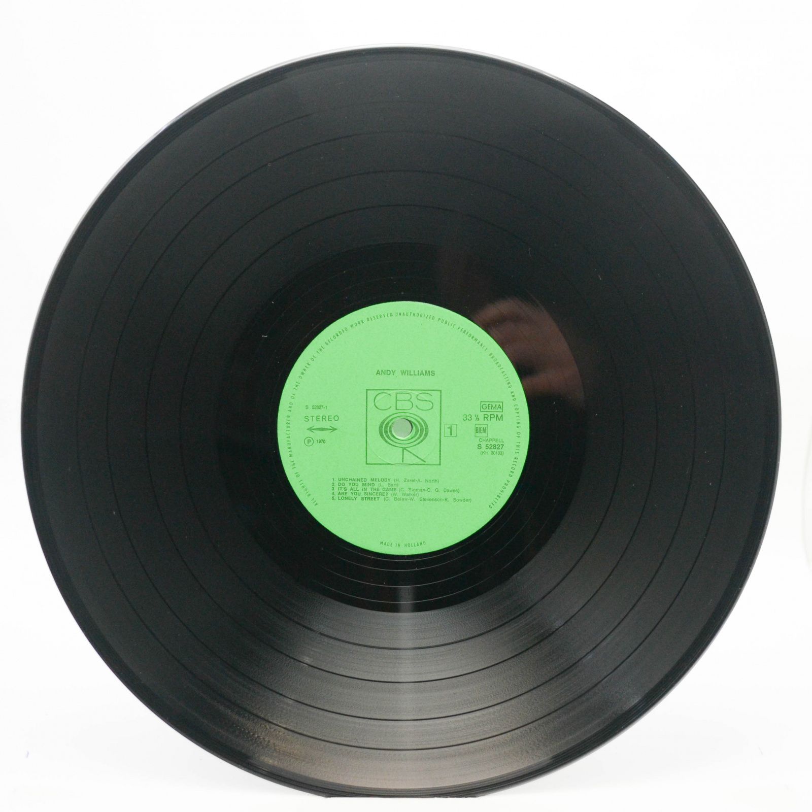 Виниловая пластинка Andy Williams — Andy Williams, 1970