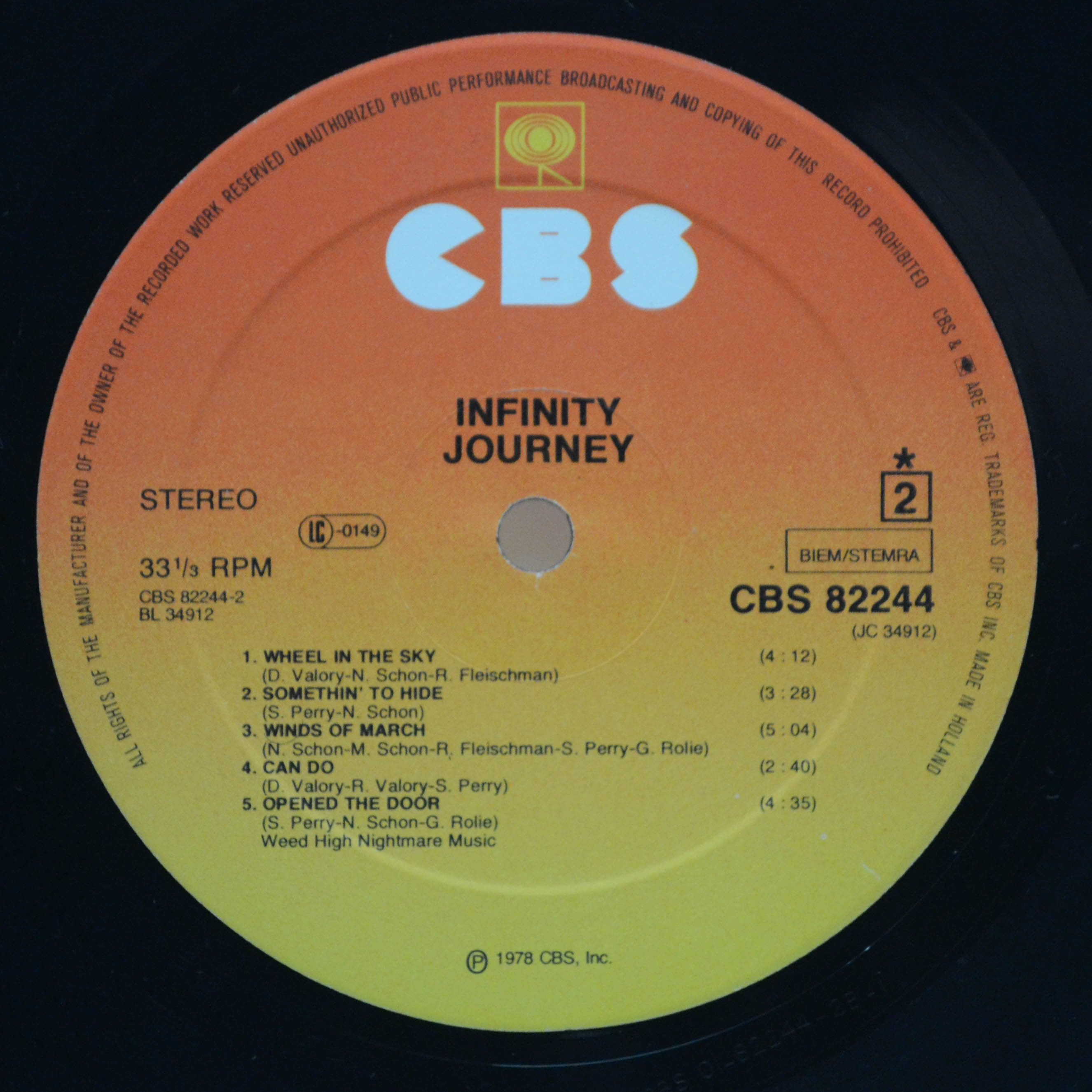 Journey — Infinity, 1978