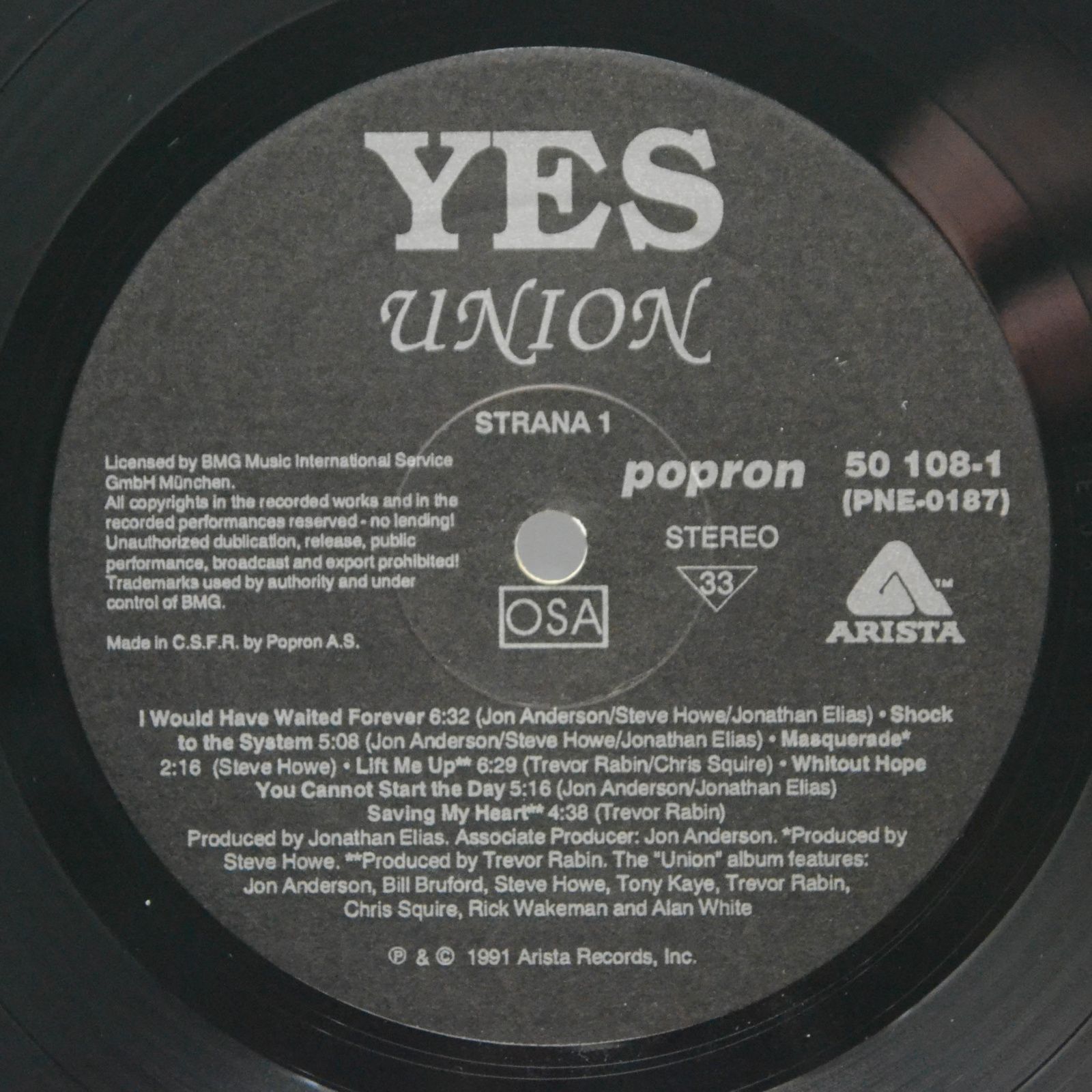 Yes — Union, 1991