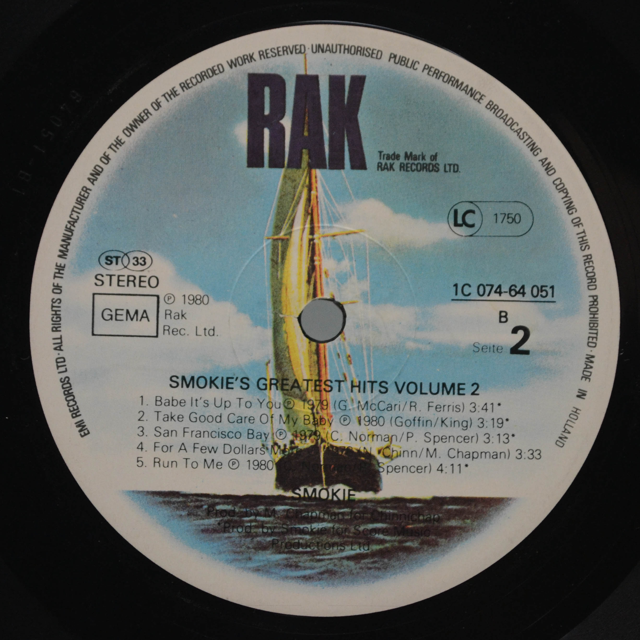 Smokie — Greatest Hits Volume 2, 1980