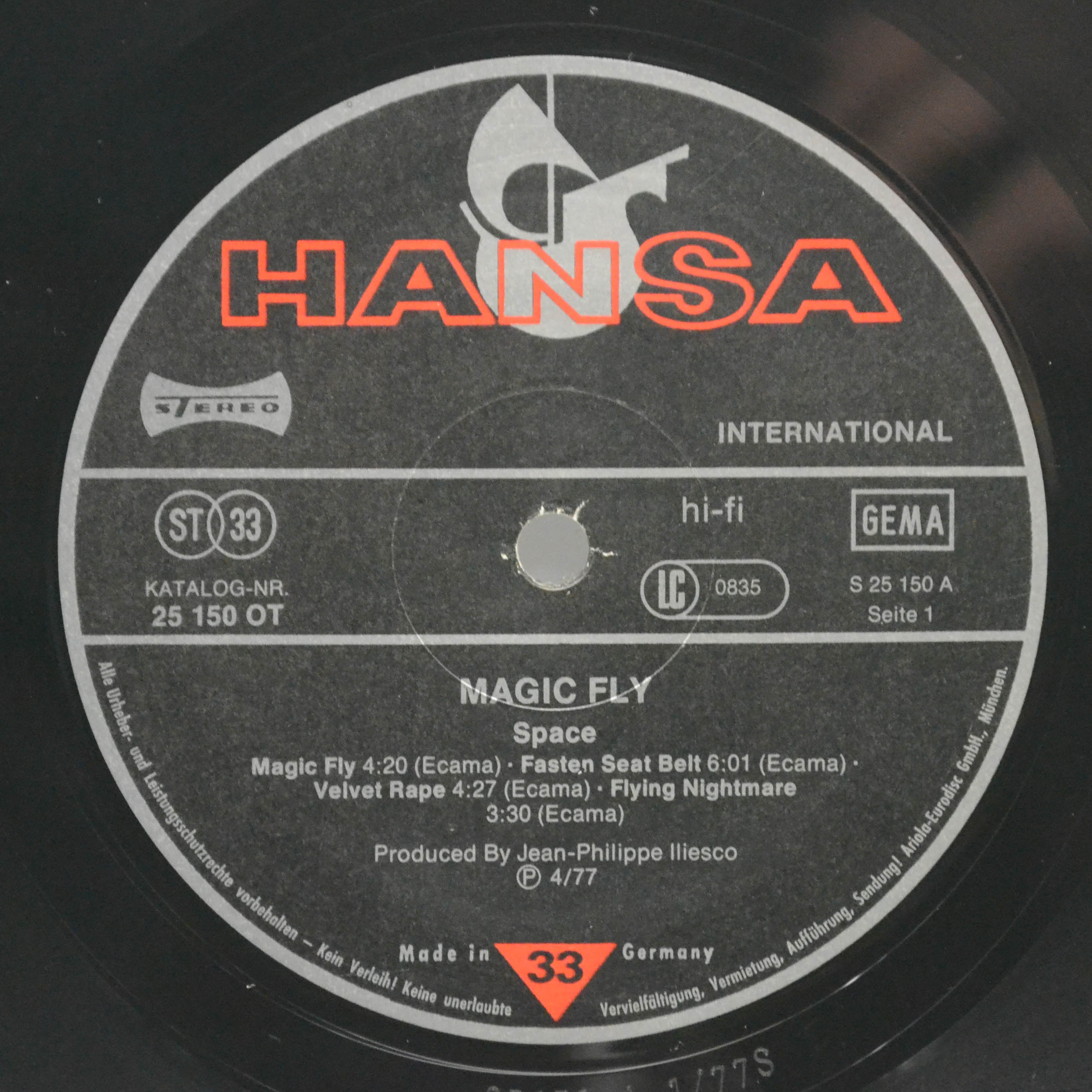 Space — Magic Fly, 1977
