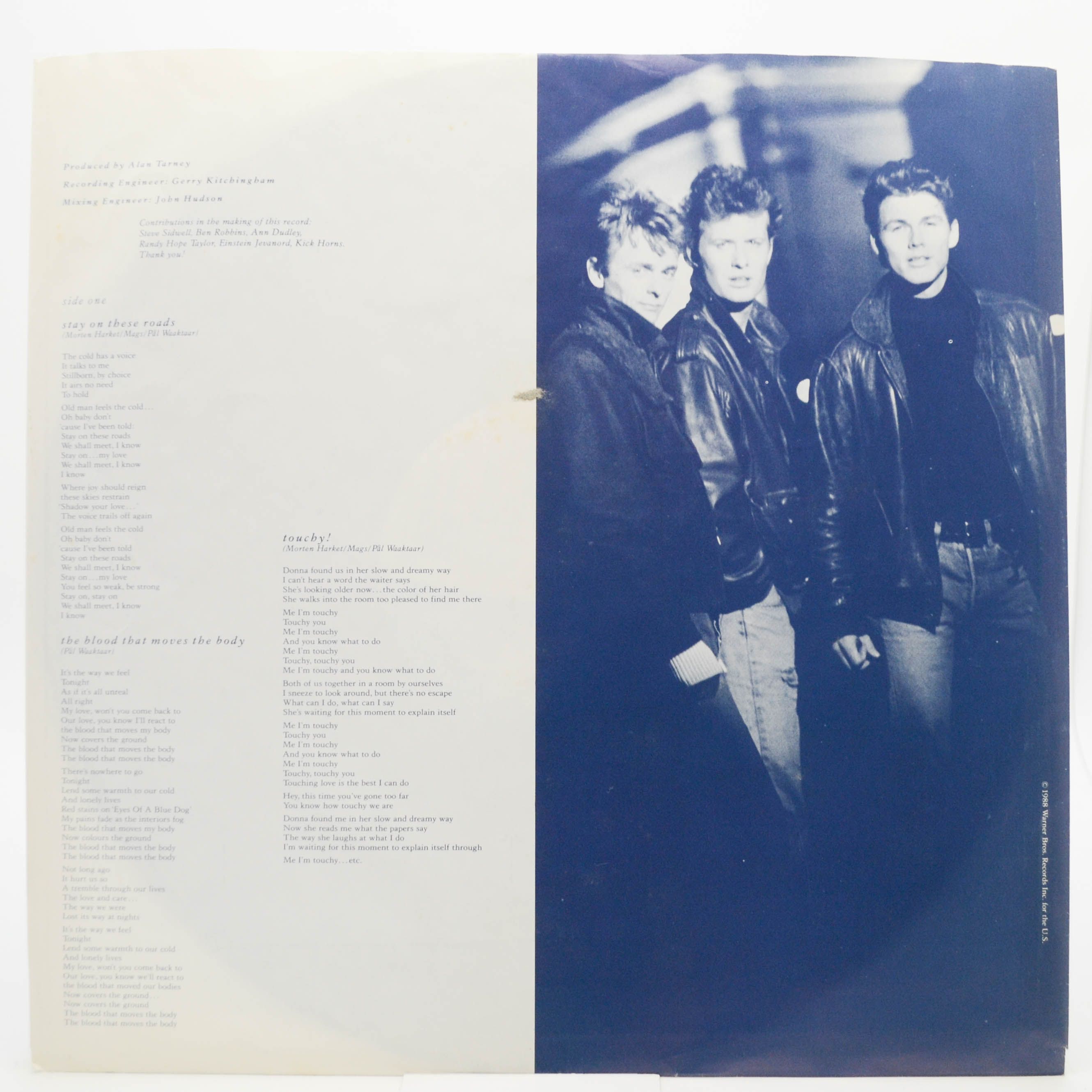 a-ha — Stay On These Roads, 1988