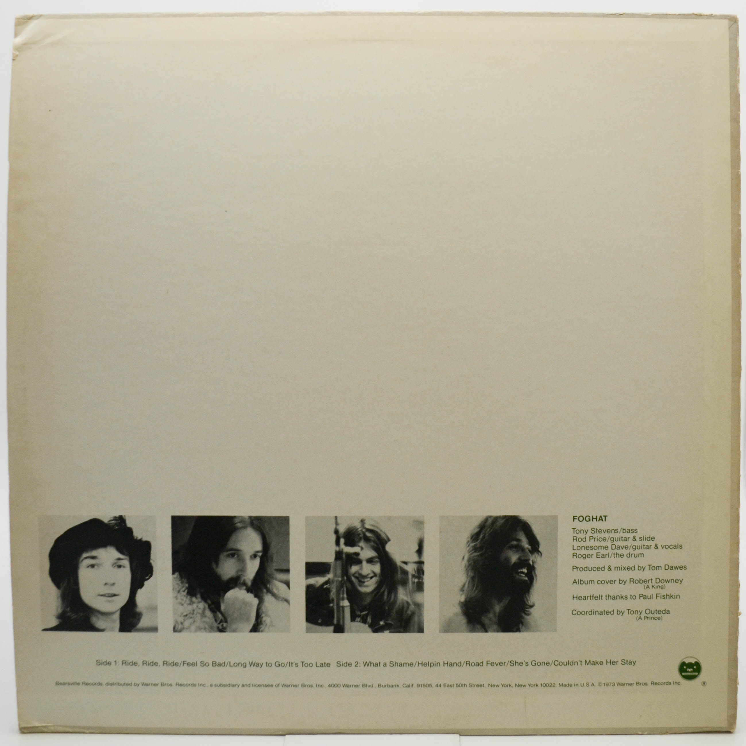Foghat — Foghat (USA), 1973