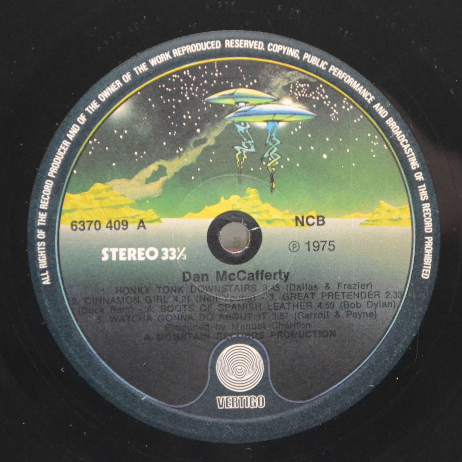Dan McCafferty — Dan McCafferty, 1975