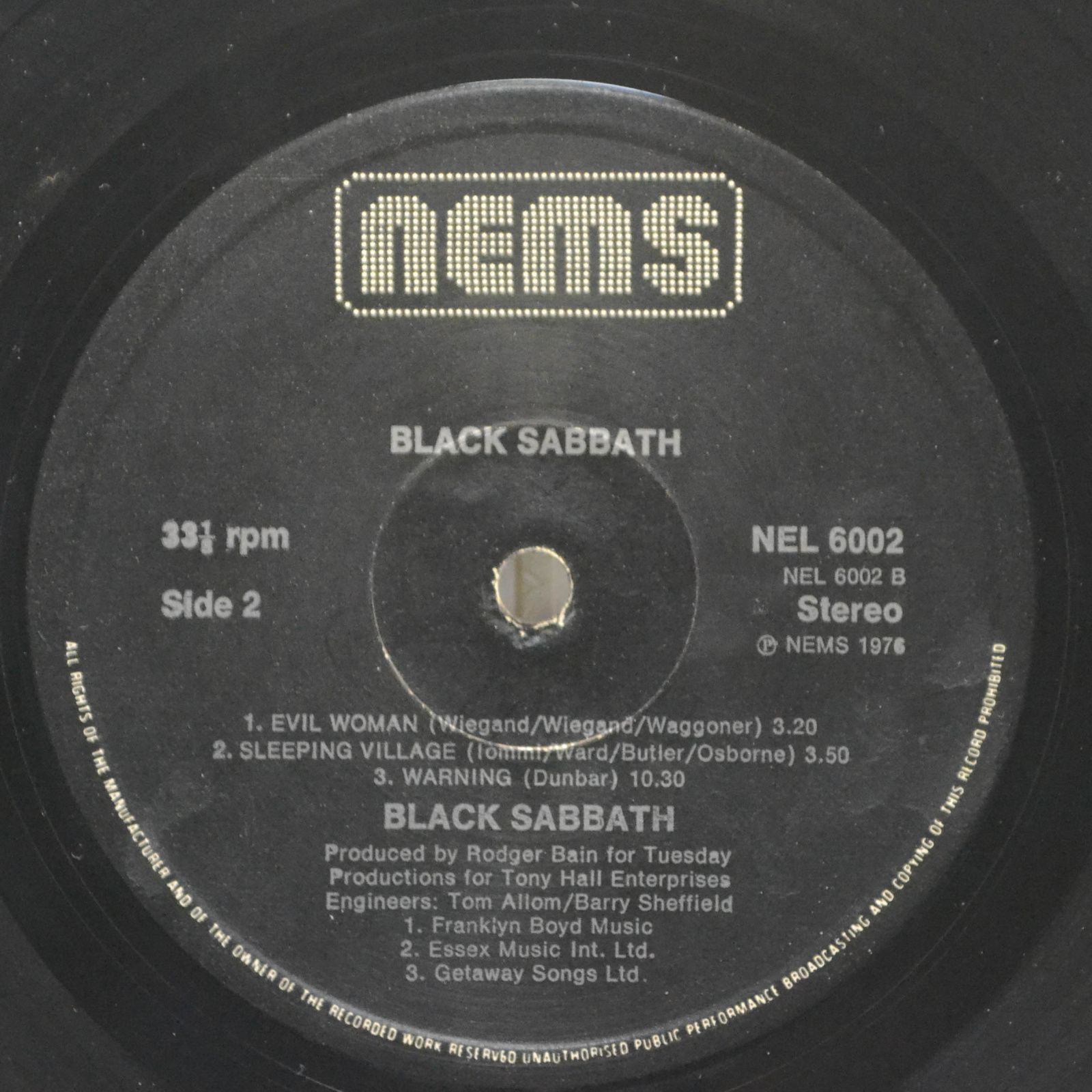 Black Sabbath — Black Sabbath, 1976