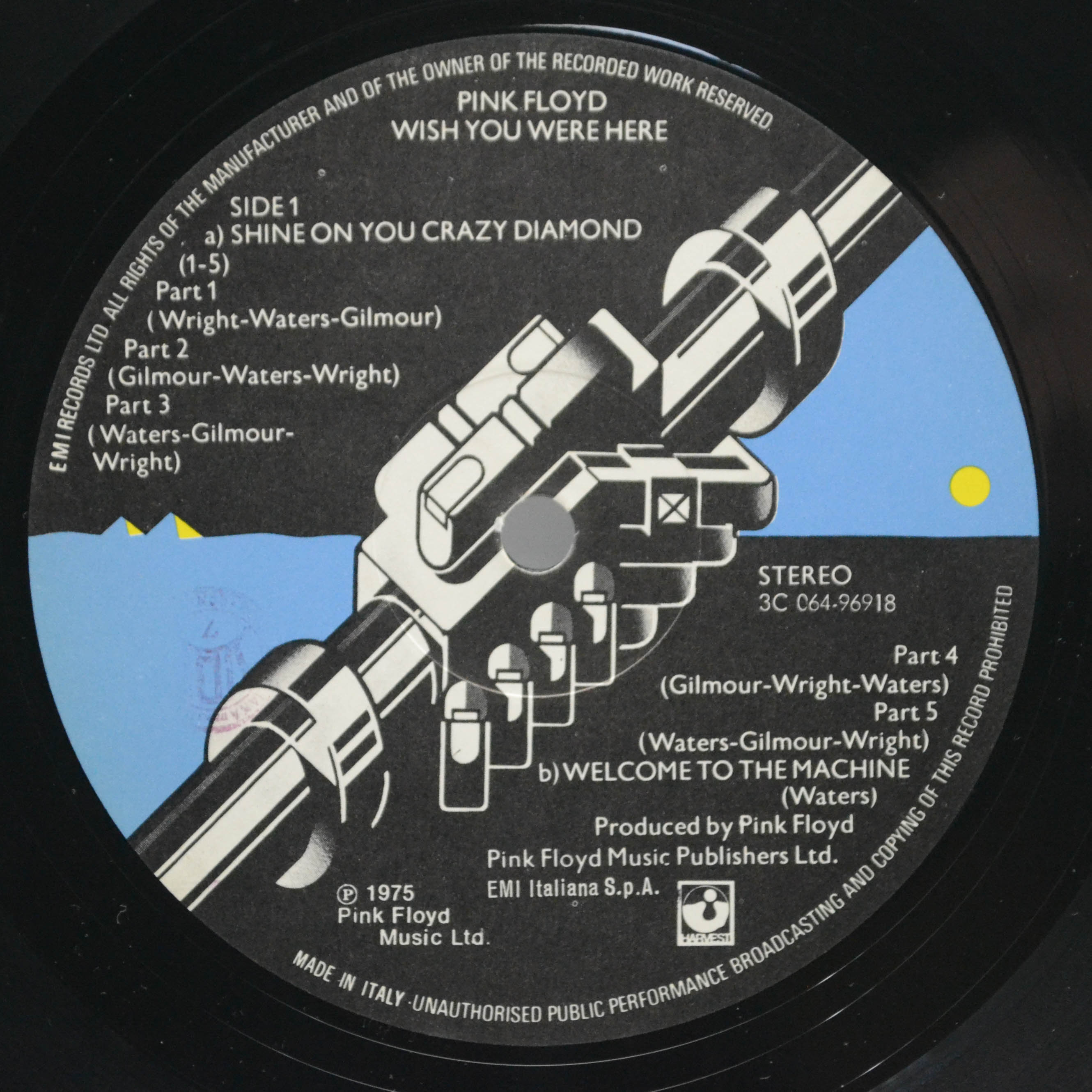Виниловая пластинка Pink Floyd — Wish You Were Here, 1975