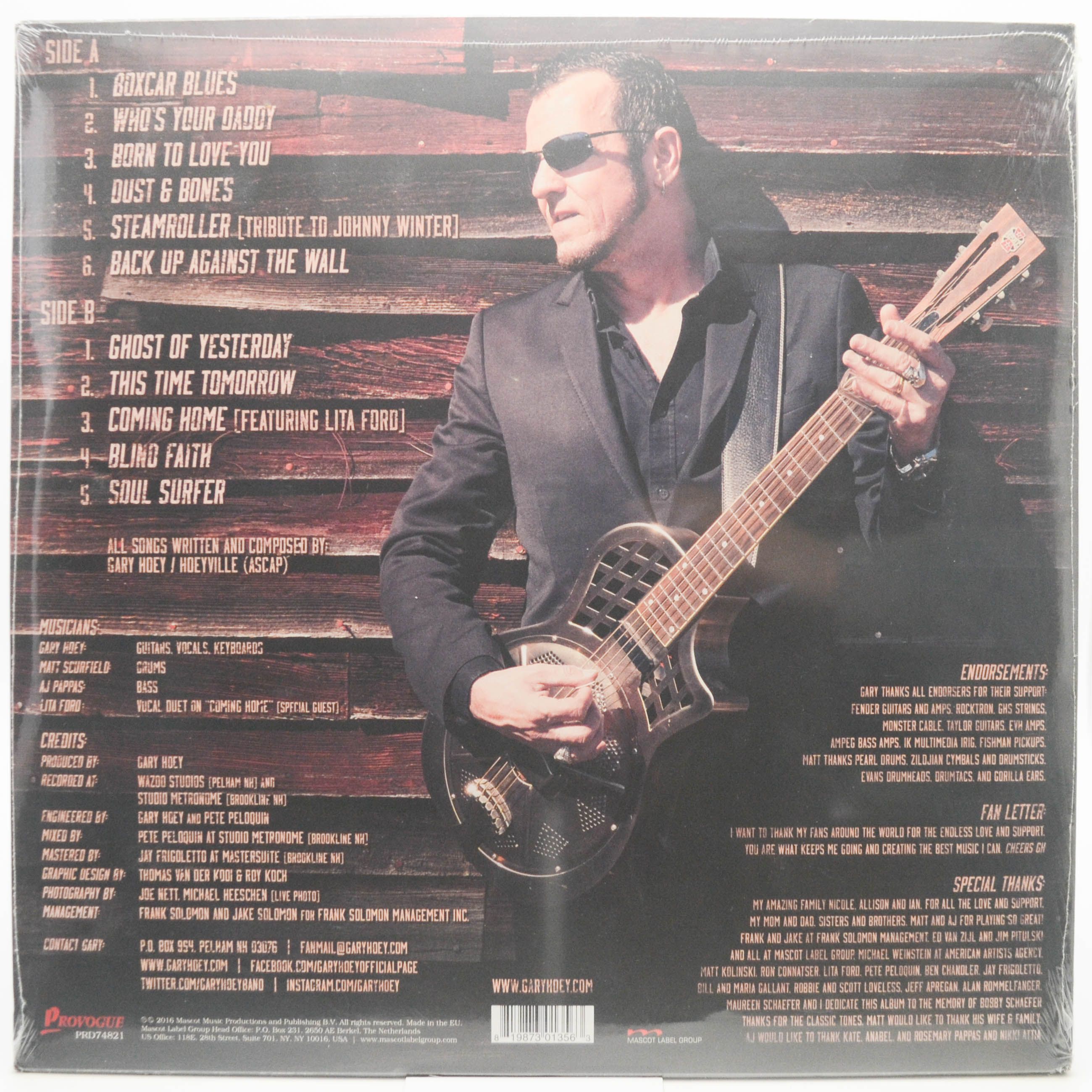 Виниловая пластинка Gary Hoey — Dust & Bones, 2016