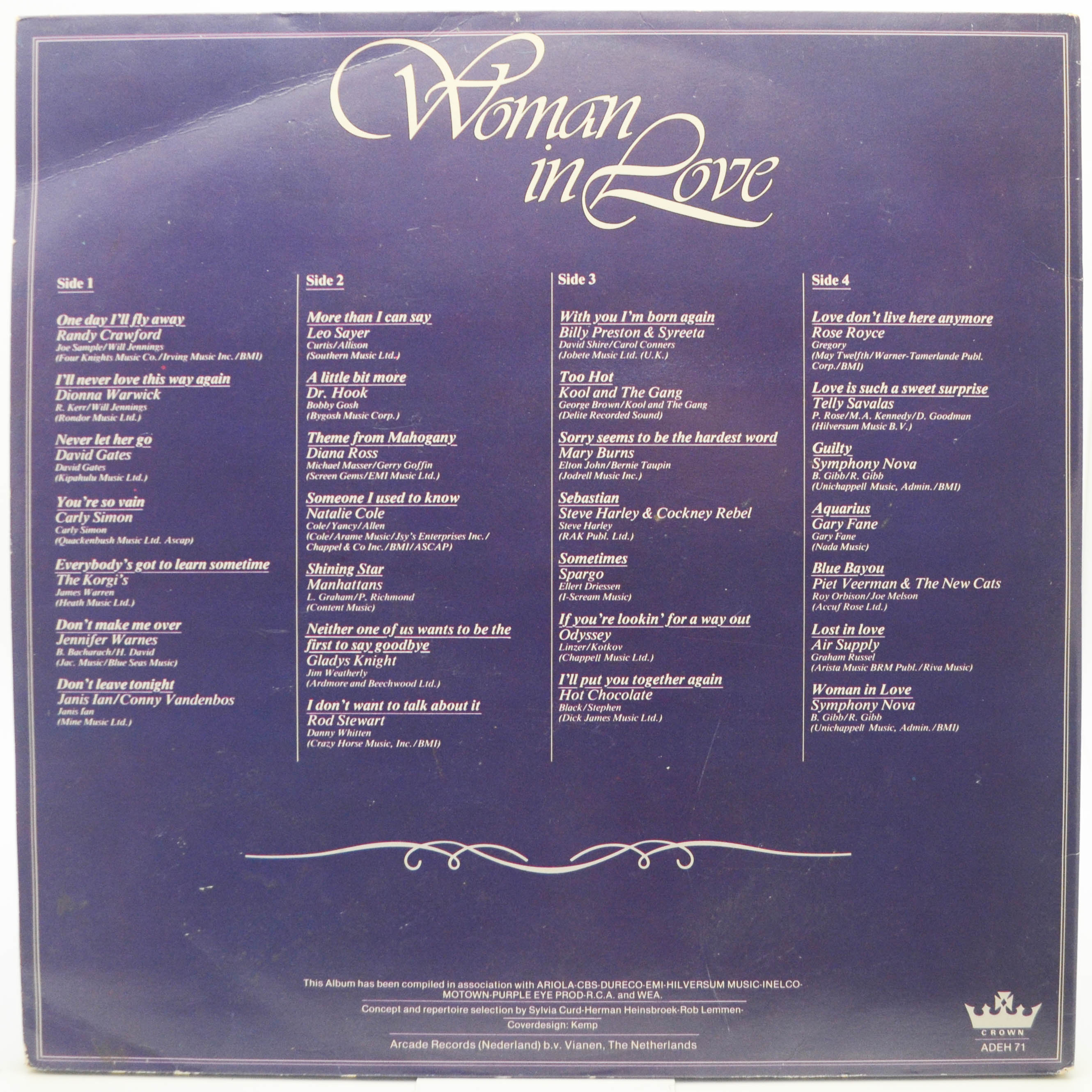 Various — Woman In Love (2LP), 1980