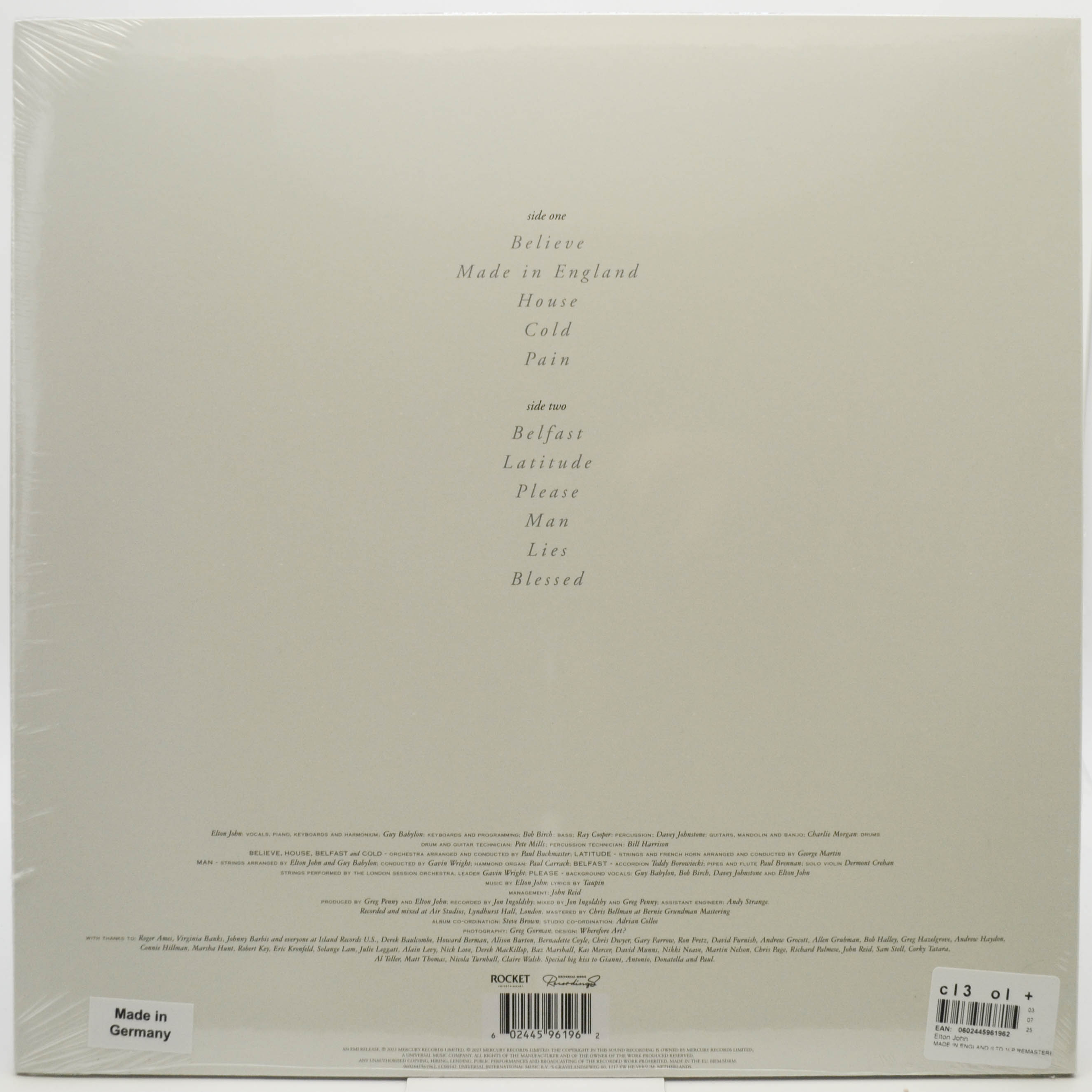 Elton John — Made In England, 1995