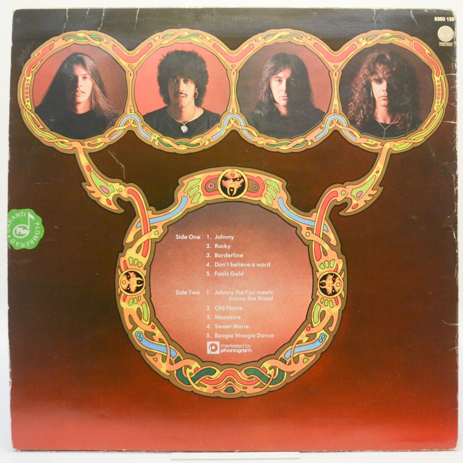 Виниловая пластинка Thin Lizzy — Johnny The Fox, 1976