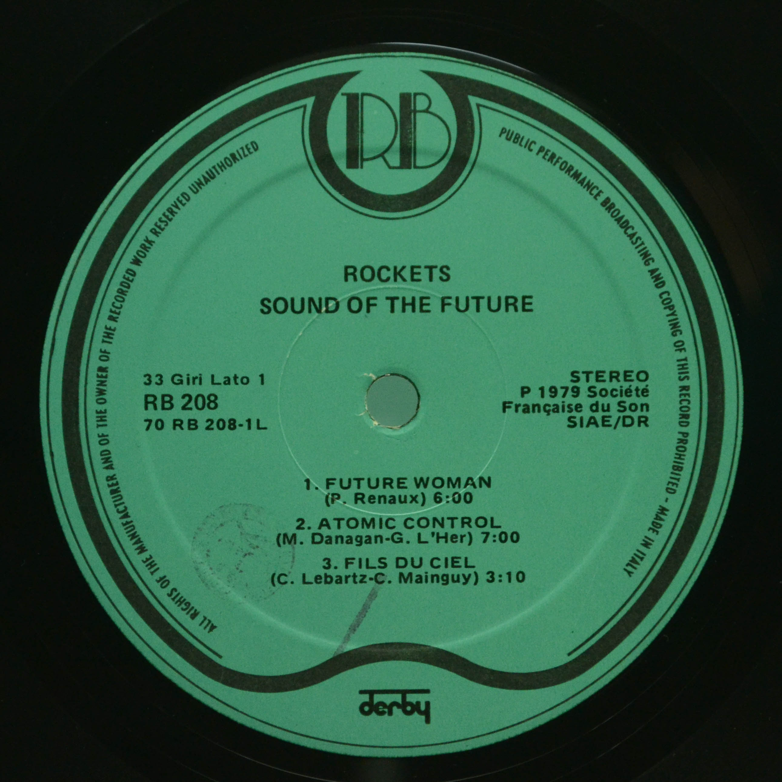 Виниловая пластинка Rockets — Sound Of The Future, 1979