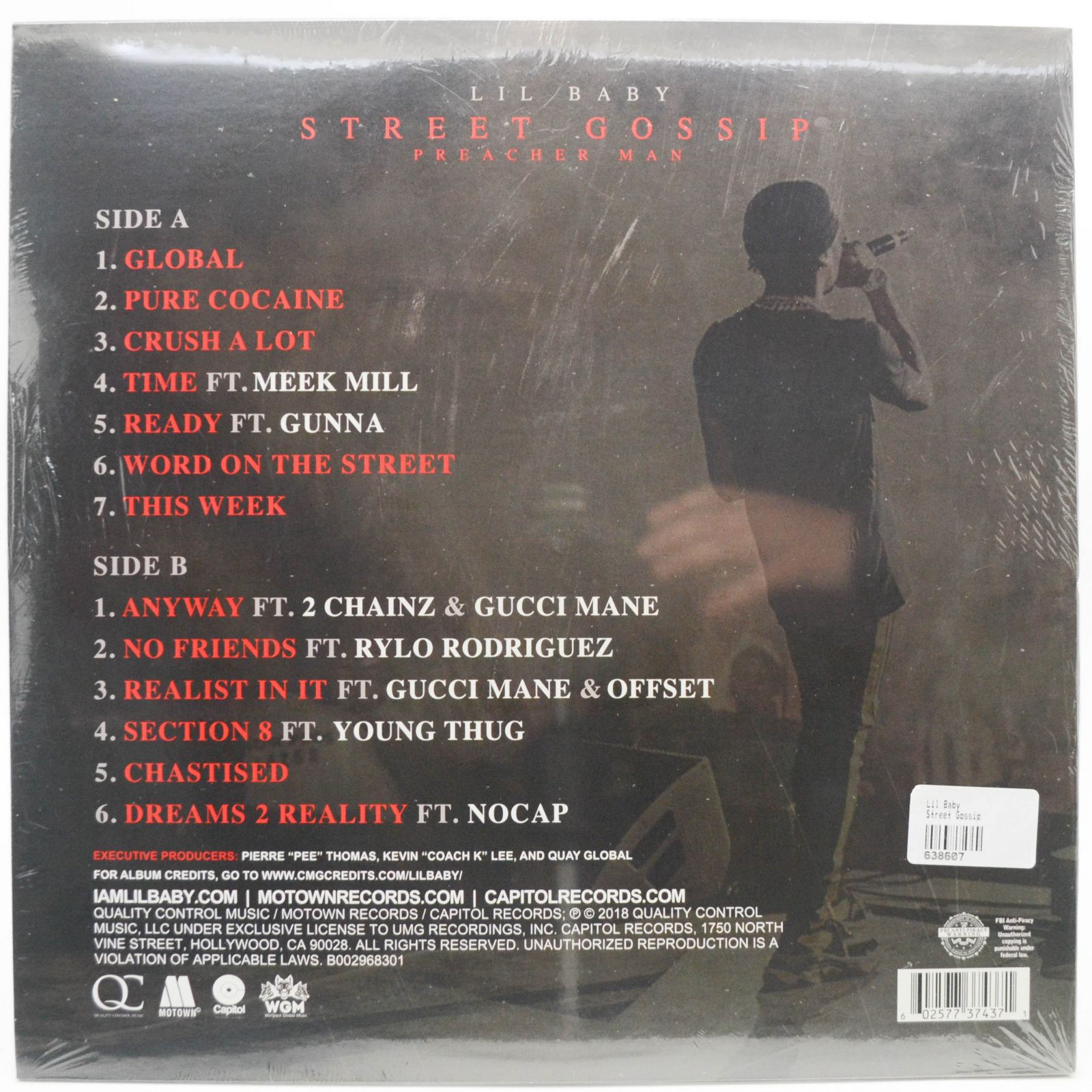 Виниловая пластинка Lil Baby — Street Gossip (Preacher Man) (USA), 2019