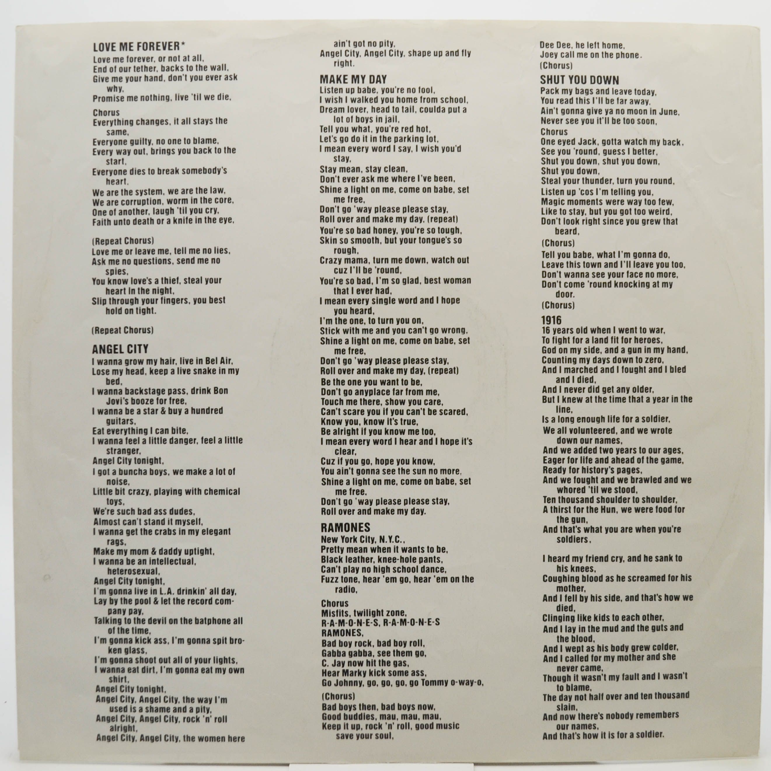 Motörhead — 1916, 1991