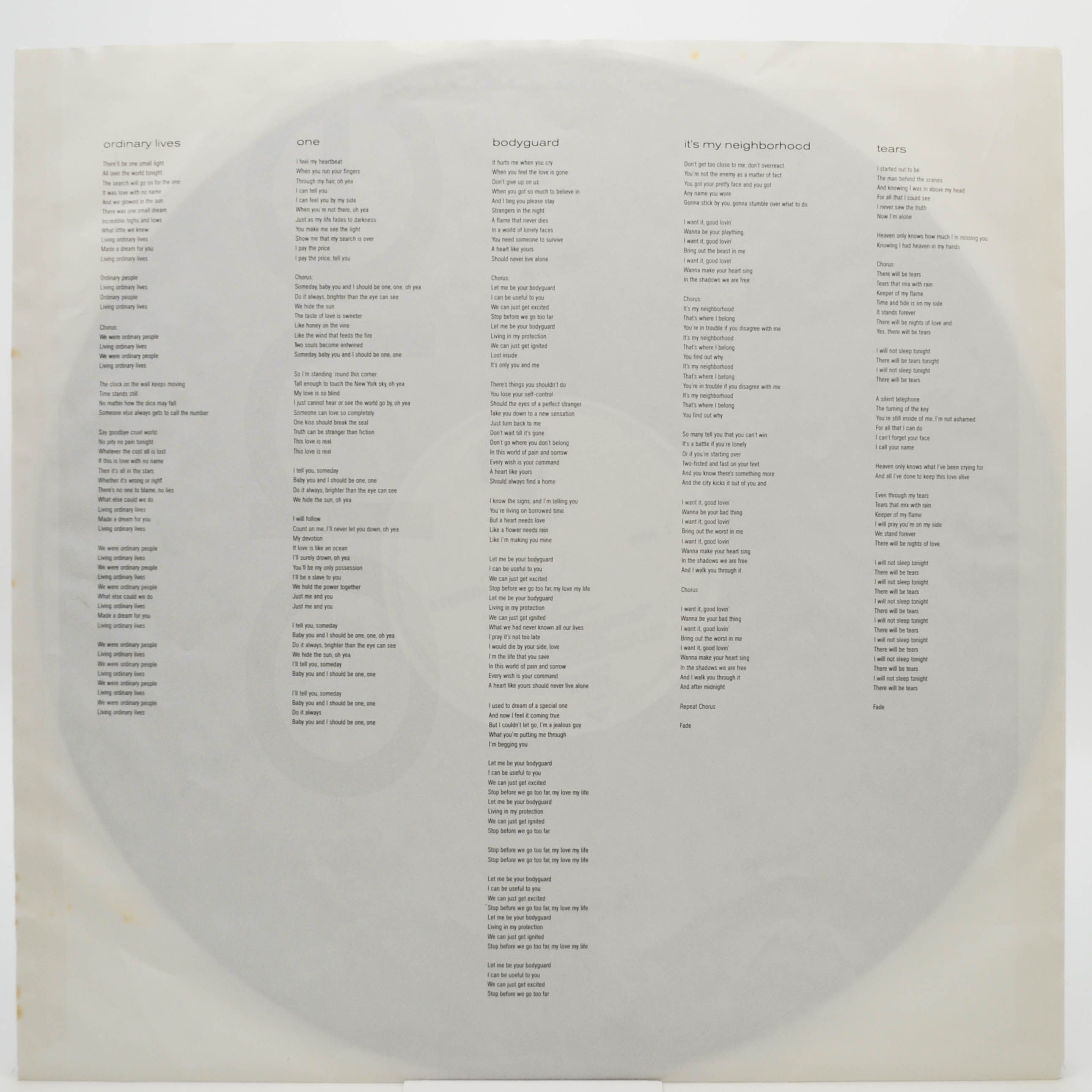 Bee Gees — One, 1989