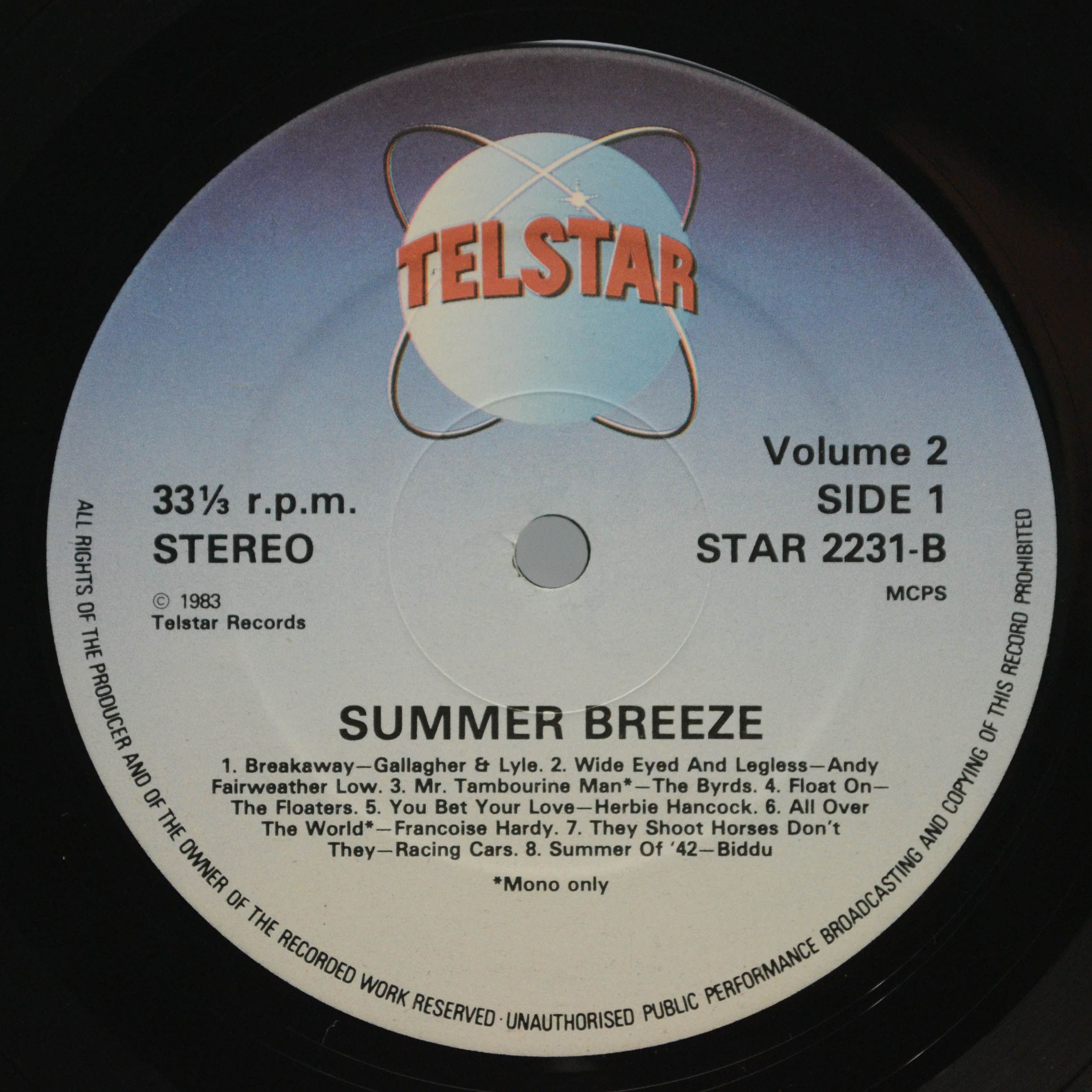 Various — Summer Breeze Vol. 1 (UK), 1983