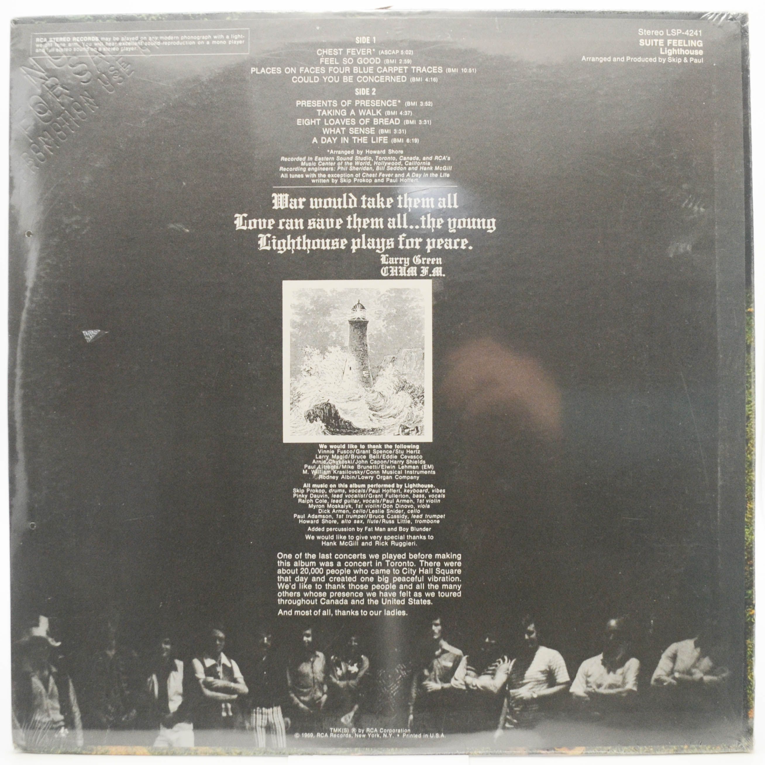 Виниловая пластинка Lighthouse — Suite Feeling (USA), 1969