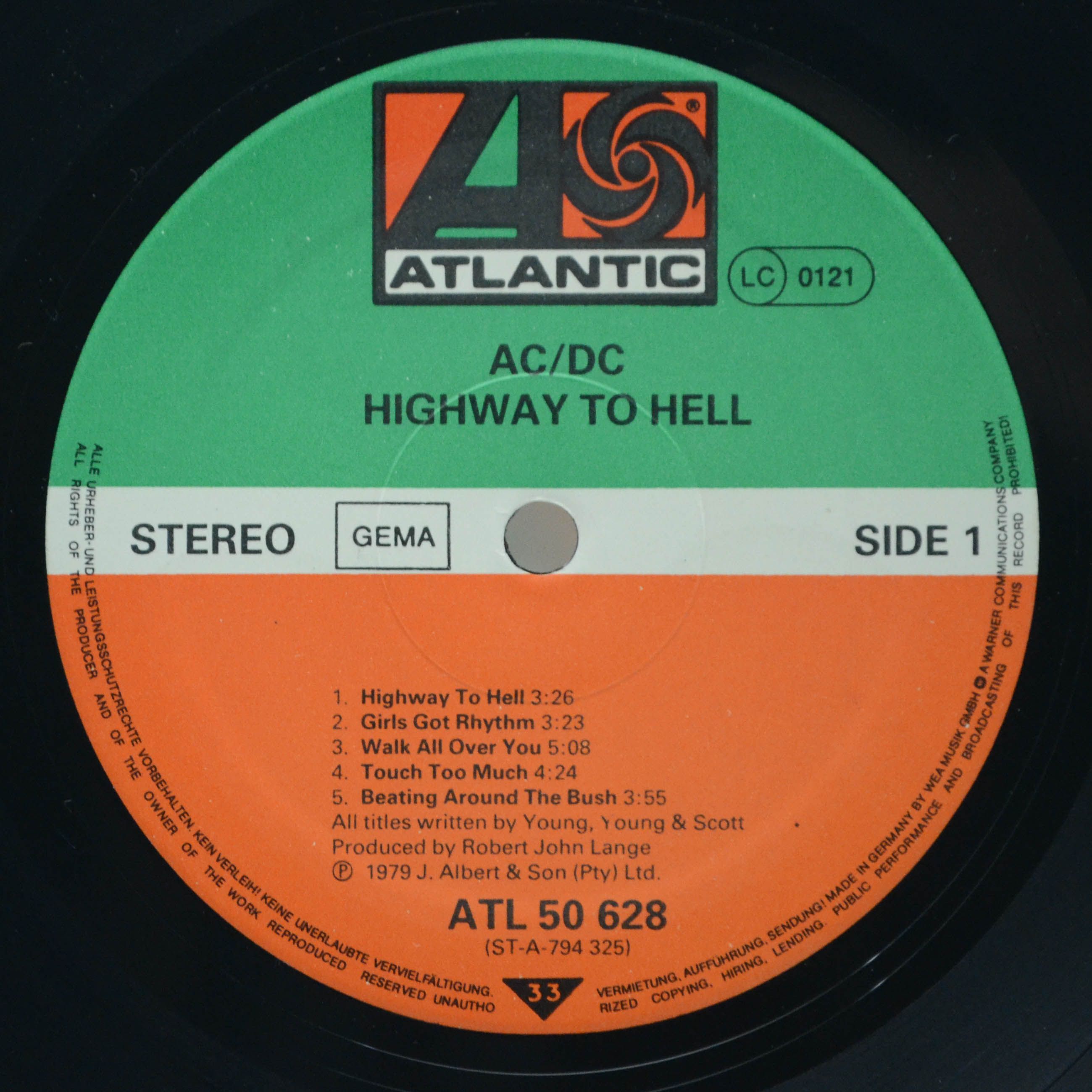 Виниловая пластинка AC/DC — Highway To Hell, 1979