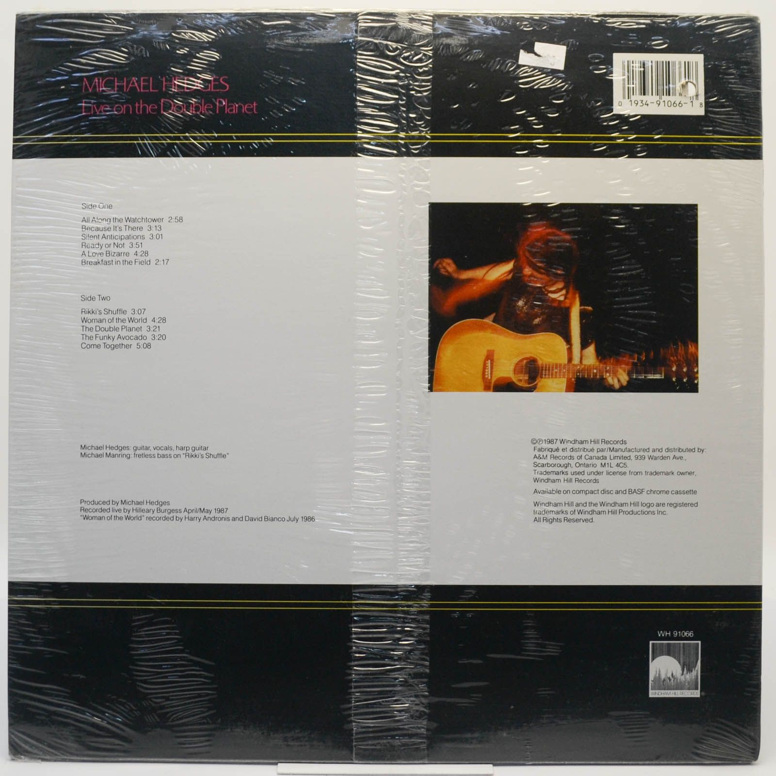 Виниловая пластинка Michael Hedges — Live On The Double Planet, 1987