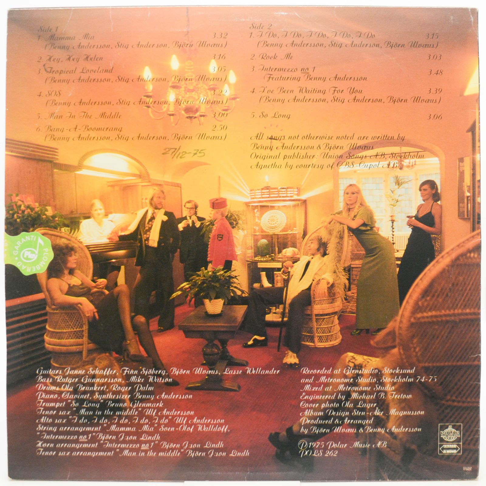 ABBA — ABBA (1-st, Sweden), 1975