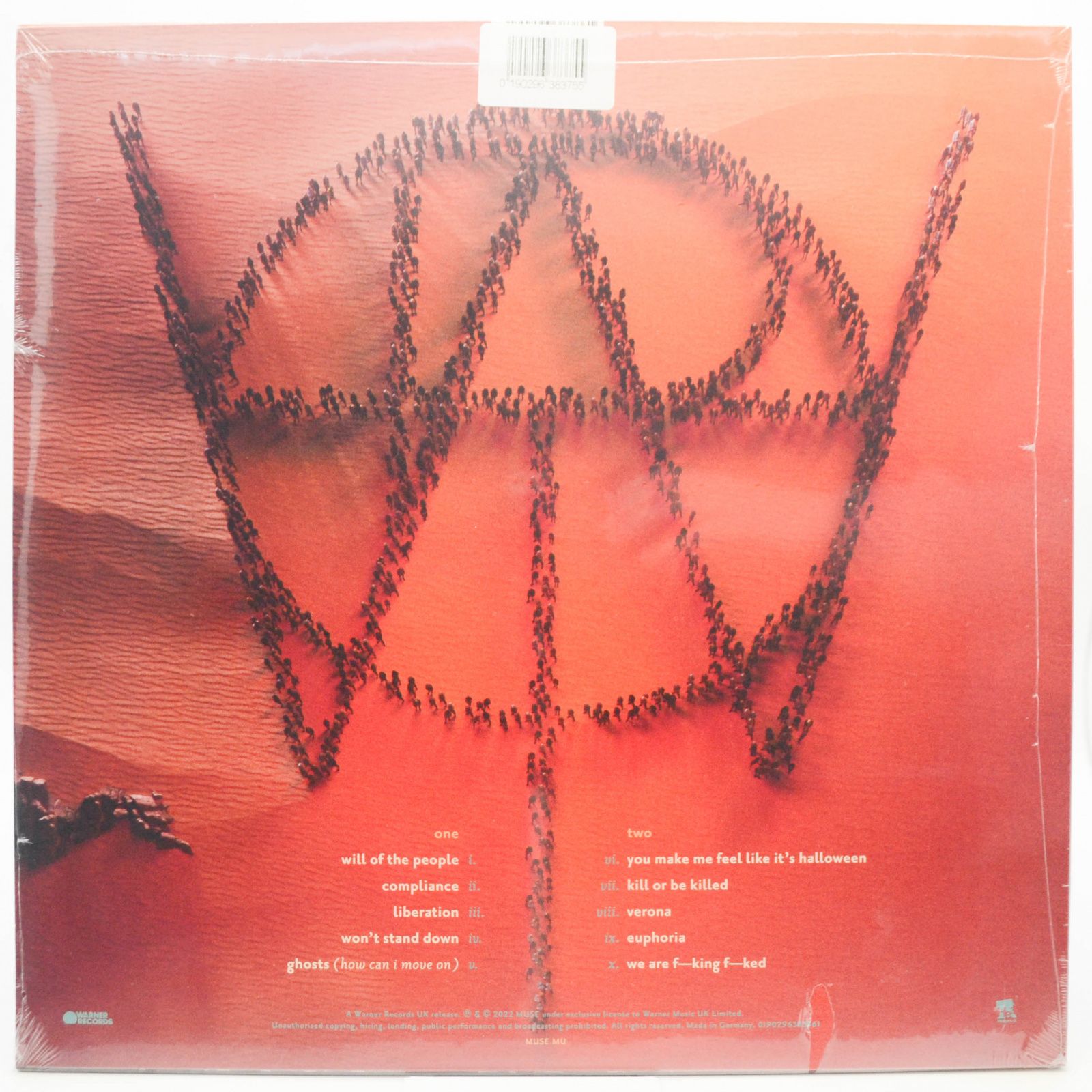 Виниловая пластинка Muse — Will Of The People, 2022